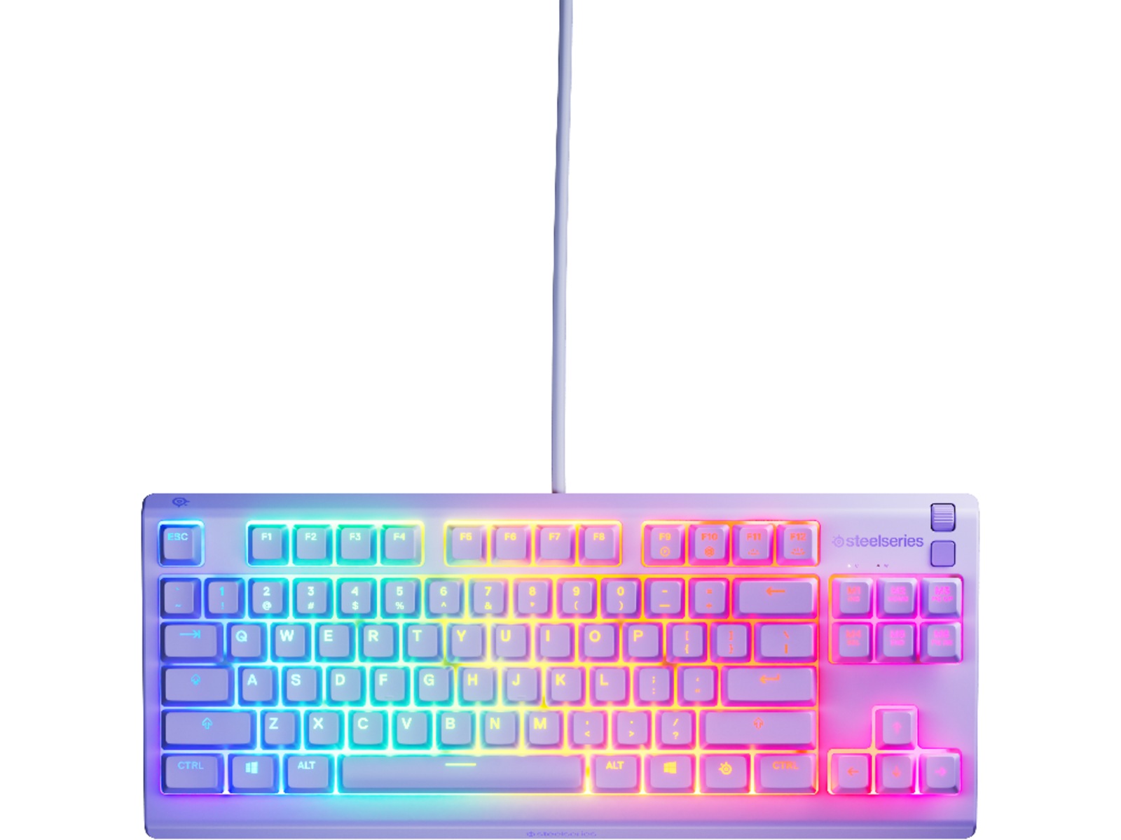 Steelseries Apex 3 TKL Gaming Tastatur (levander) Gamingkeyboard