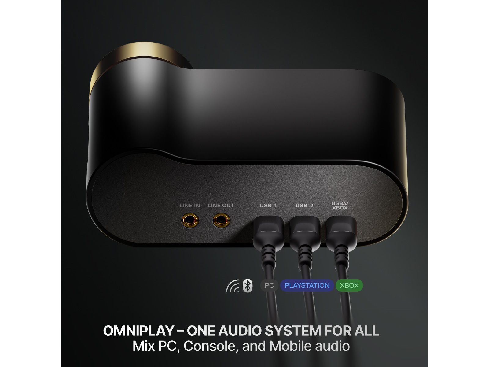 SteelSeries Arctis Nova Elite Trådløst Gamingheadset (salvie og guld) Gamingheadset