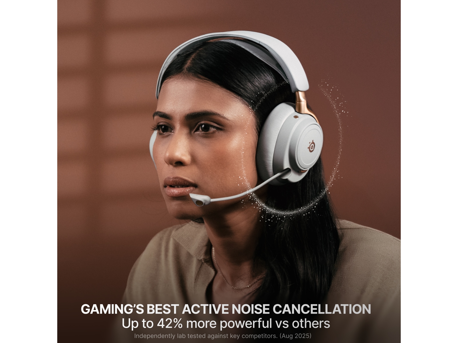 SteelSeries Arctis Nova Elite Trådløst Gamingheadset (salvie og guld) Gamingheadset