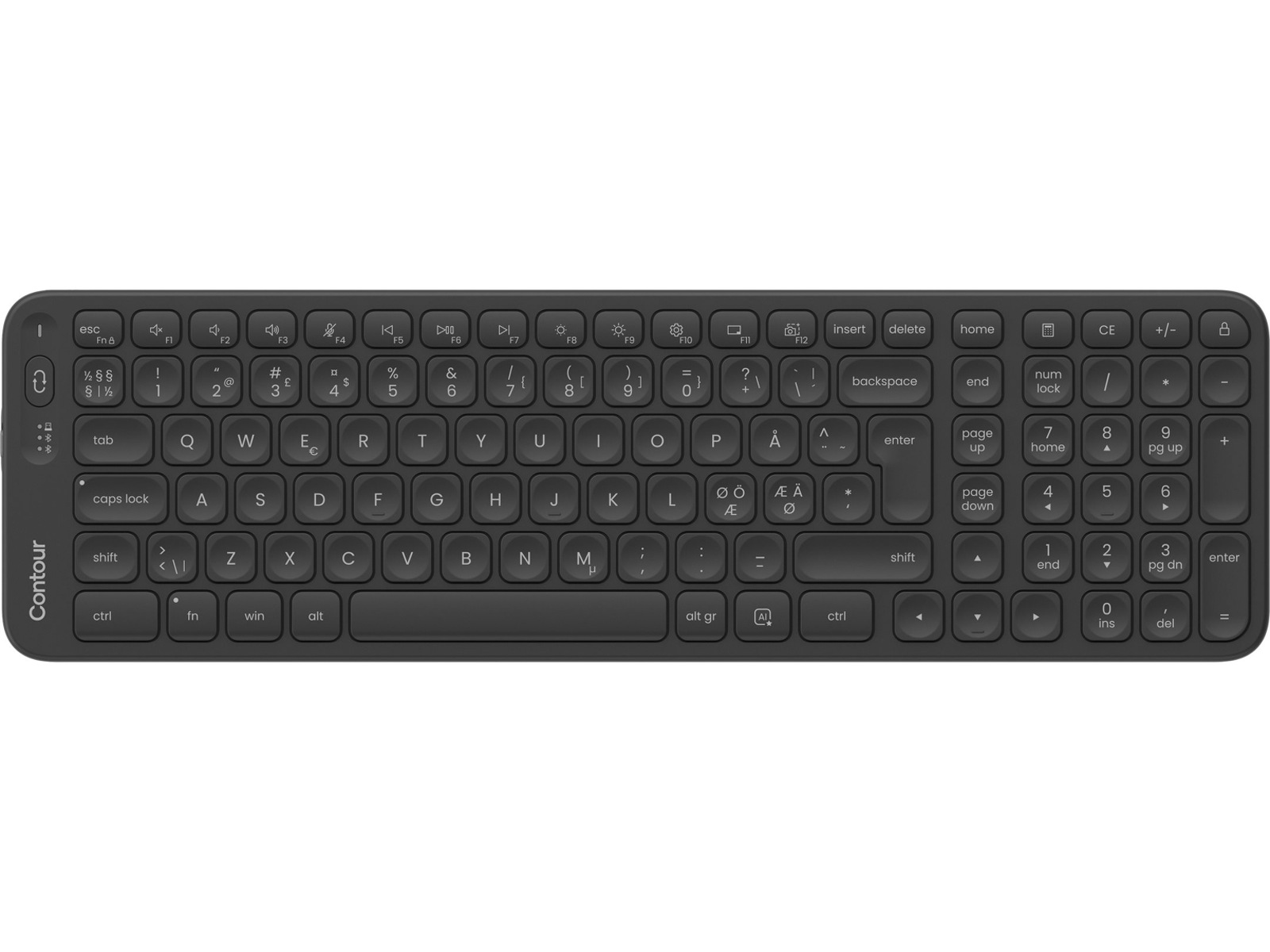 Contour Balance Mid-Size Trådløst Tastatur Ergonomiske