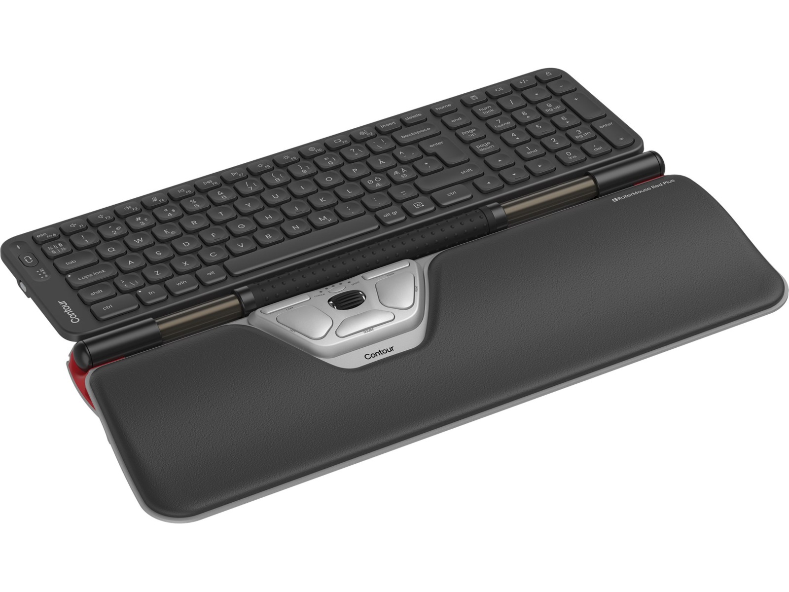 Contour Balance Mid-Size Rollermouse Red Combo Trådløs Ergonomiske