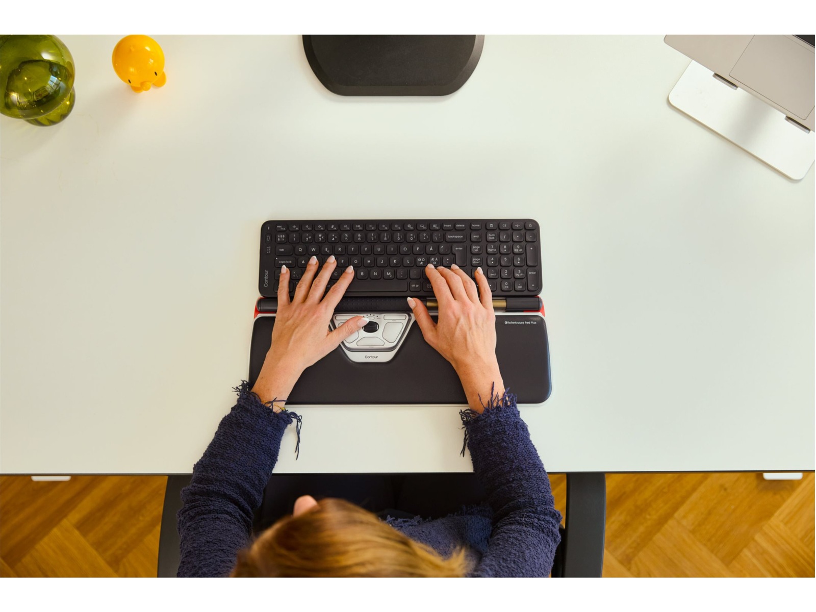 Contour Balance Mid-Size Rollermouse Red Combo Trådløs Ergonomiske