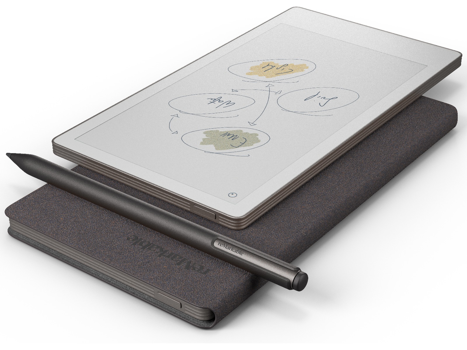 reMarkable Paper Pro Move 7.3" inkl. Marker Plus & Book Folio (basalt) Digitale paper & tilbehør