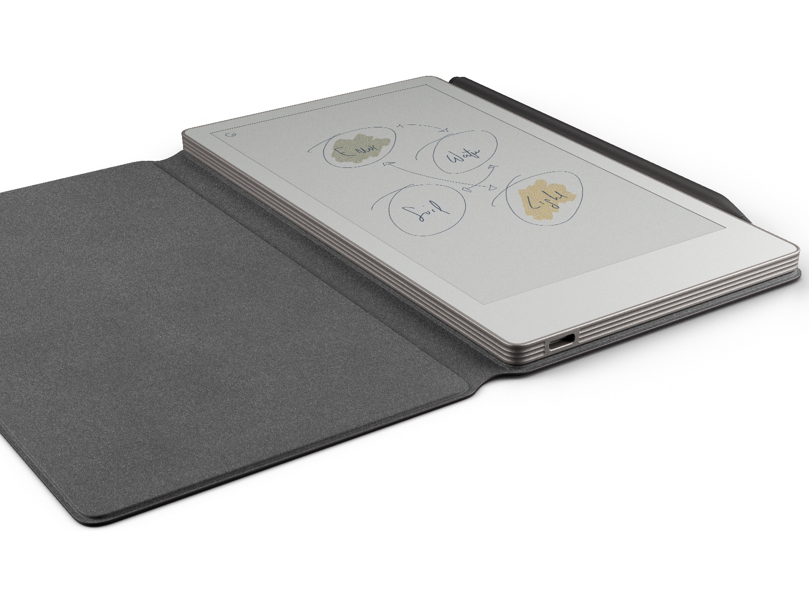 reMarkable Paper Pro Move 7.3" inkl. Marker Plus & Book Folio (basalt) Digitale paper & tilbehør