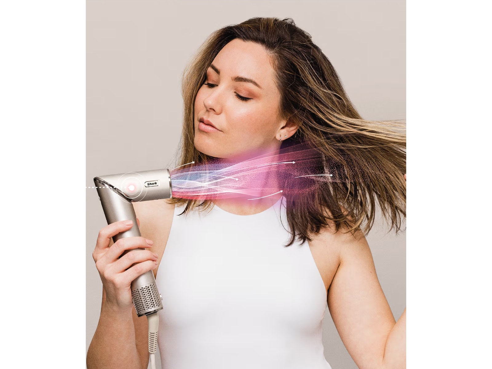 Shark HD446SLEU FlexStyle 5-in-1 hårstyler (stone) Hårpleje & styling