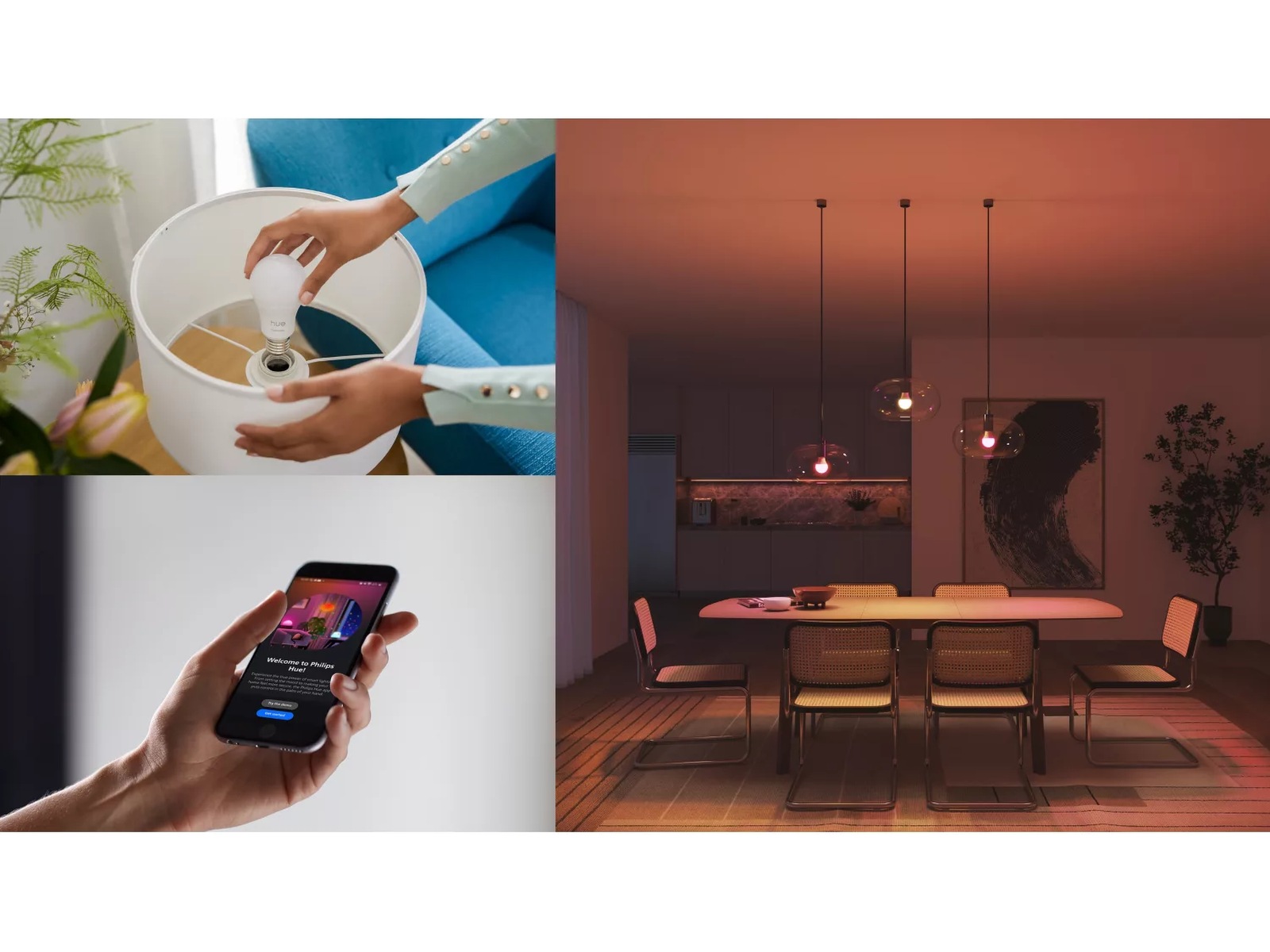 Philips Hue Essential WCA-pære E27 806 lm (3-pak) LED-pærer & elpærer