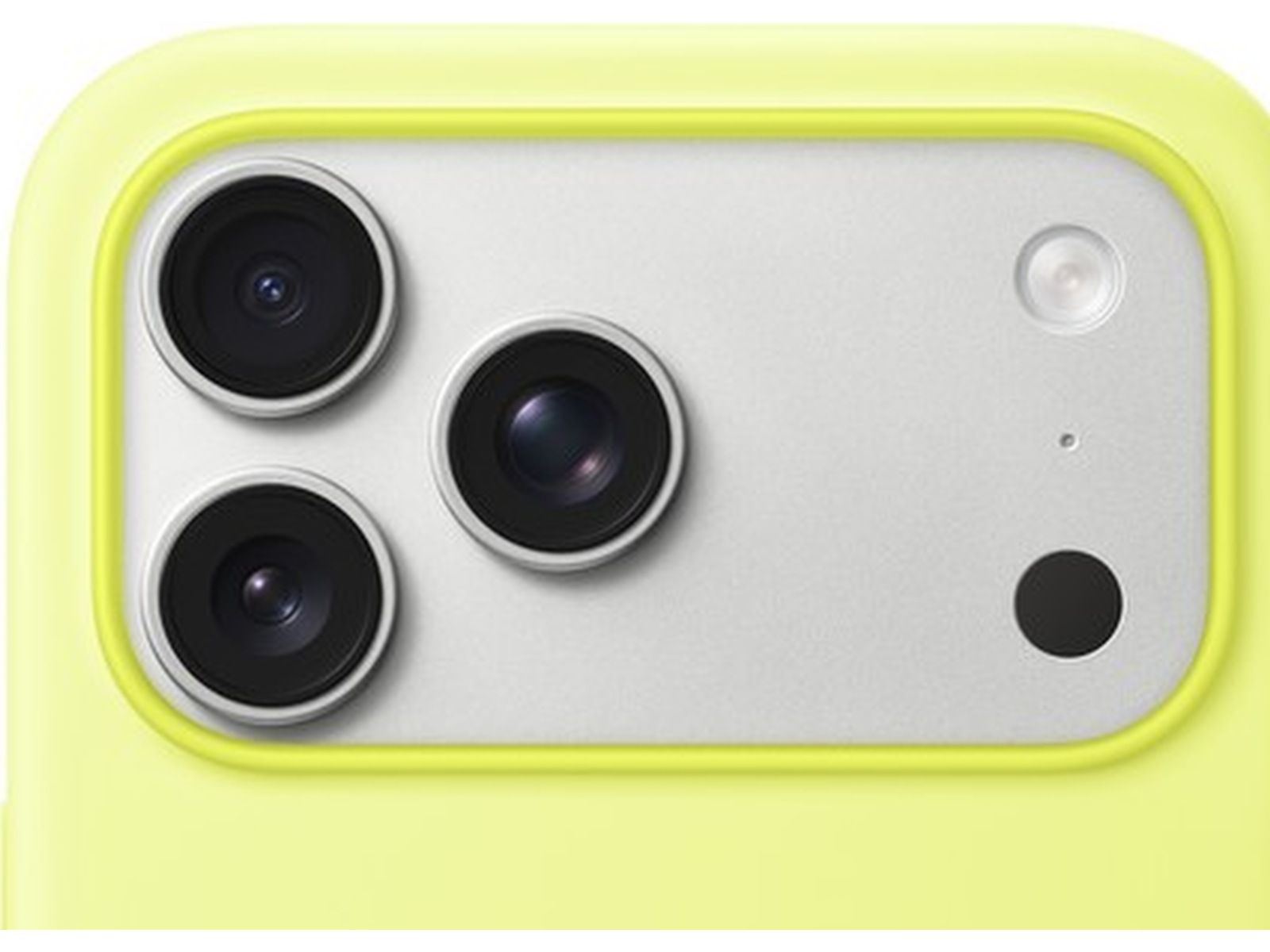 Apple iPhone 17 Pro Max Silikonecover (neongul) Mobilcover