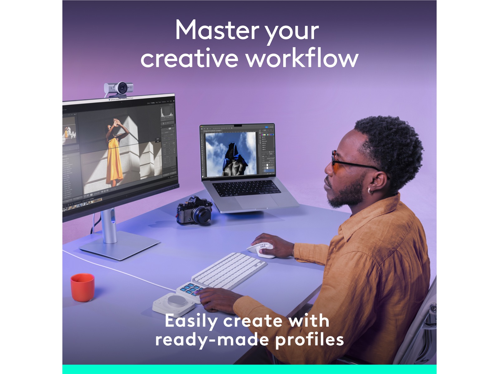 Logitech MX Creative Console (grå) Keyboards