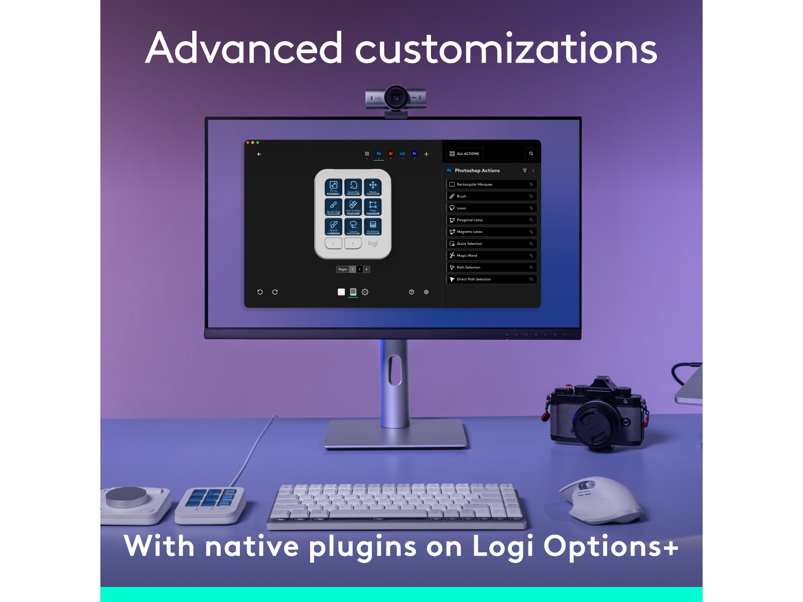 Logitech MX Creative Console (grå) Keyboards