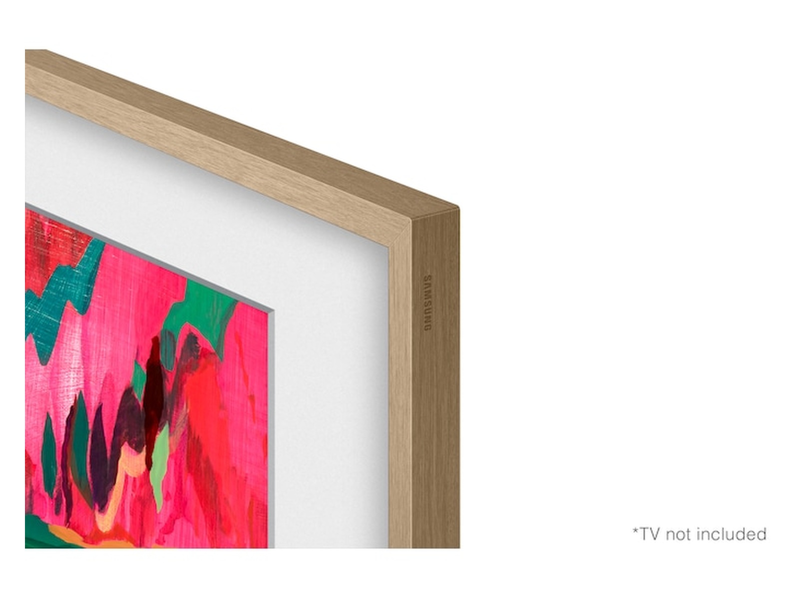 Samsung 75" ramme til The Frame og The Frame Pro (2021-2025, Beige Wood) TV-rammer & tilbehør