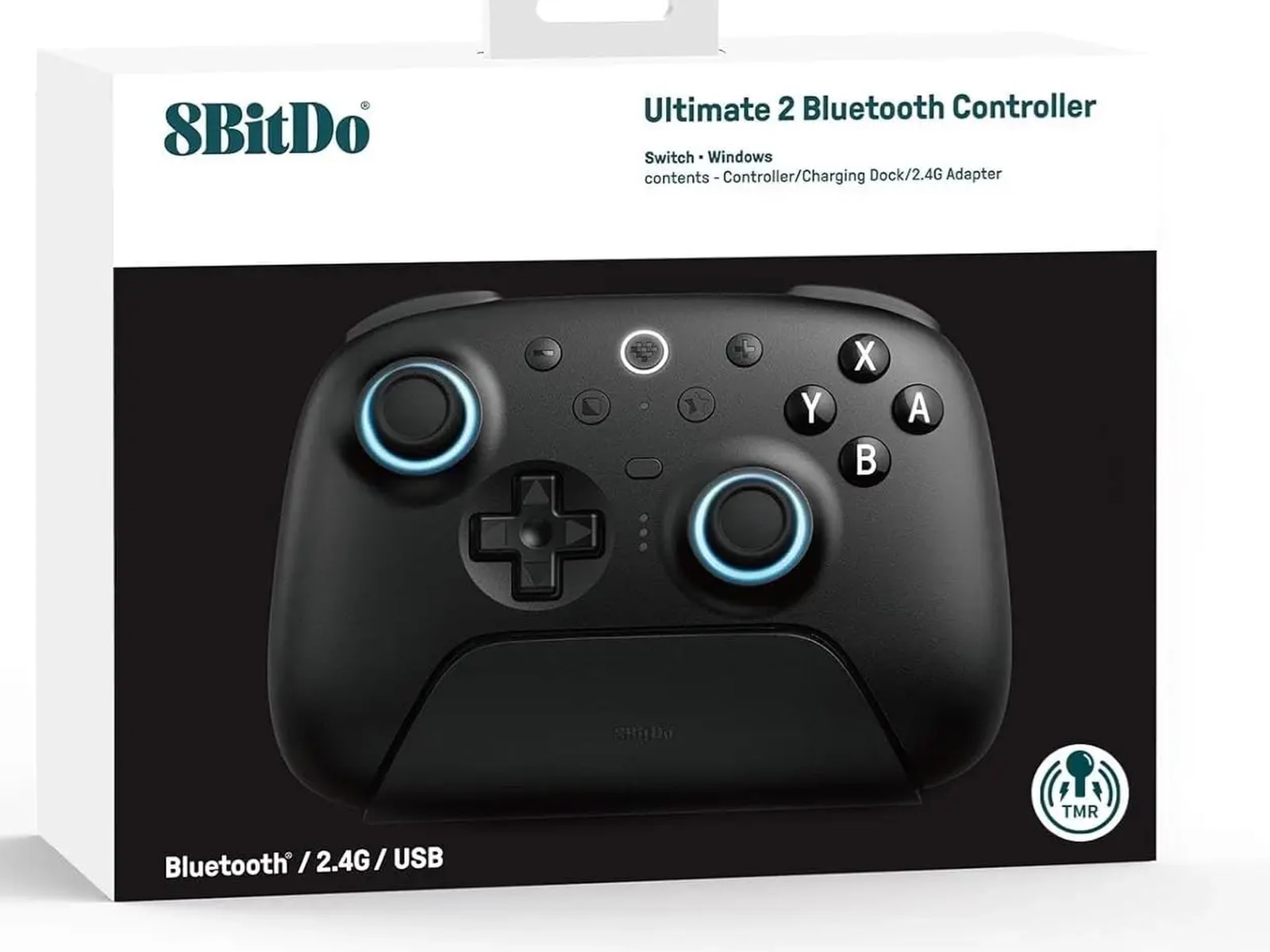 8BitDo Ultimate 2 trådløs Bluetooth Controller (sort) Gamepad