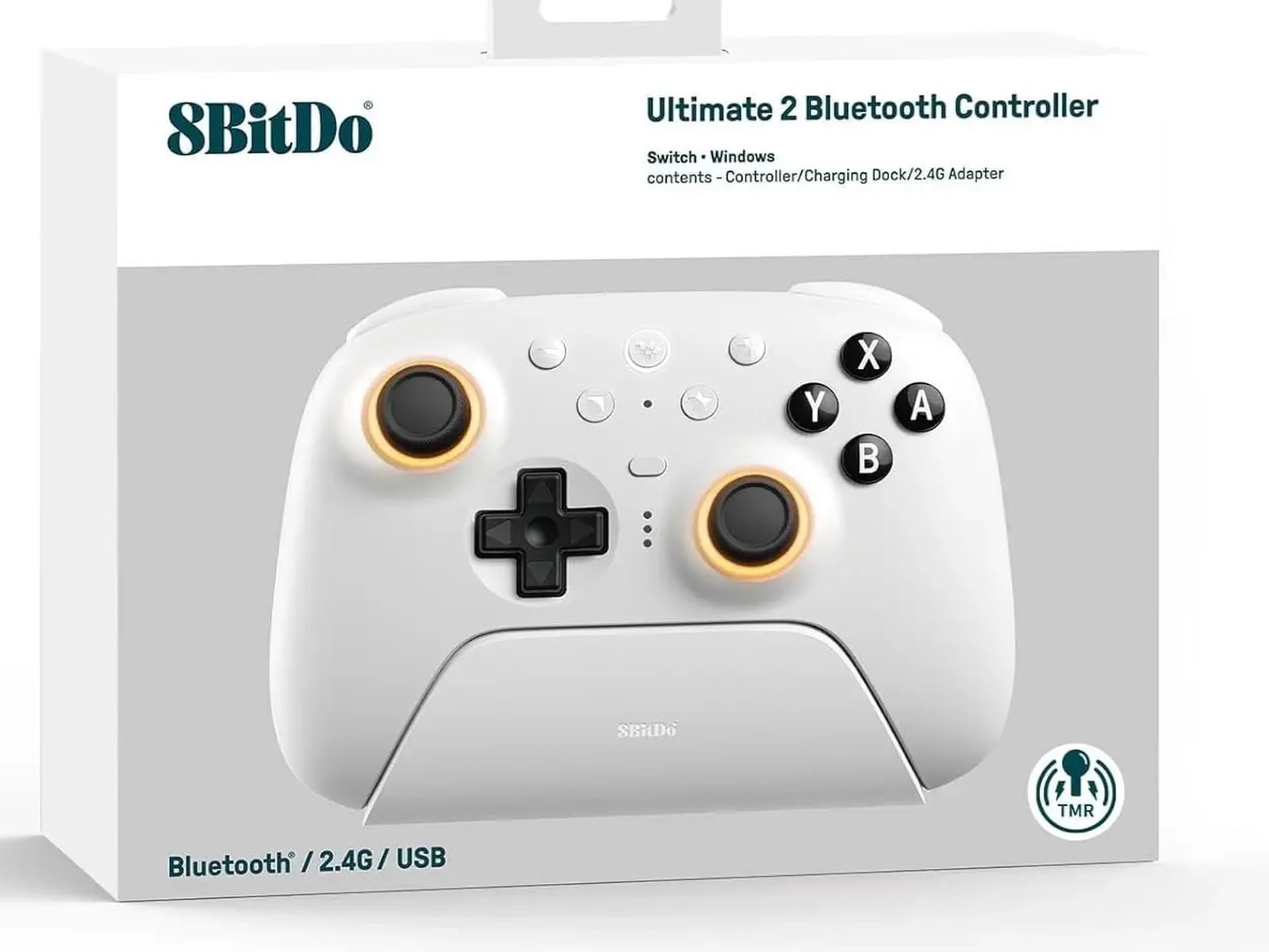 8BitDo Ultimate 2 trådløs Bluetooth Controller (hvidt) Gamepad