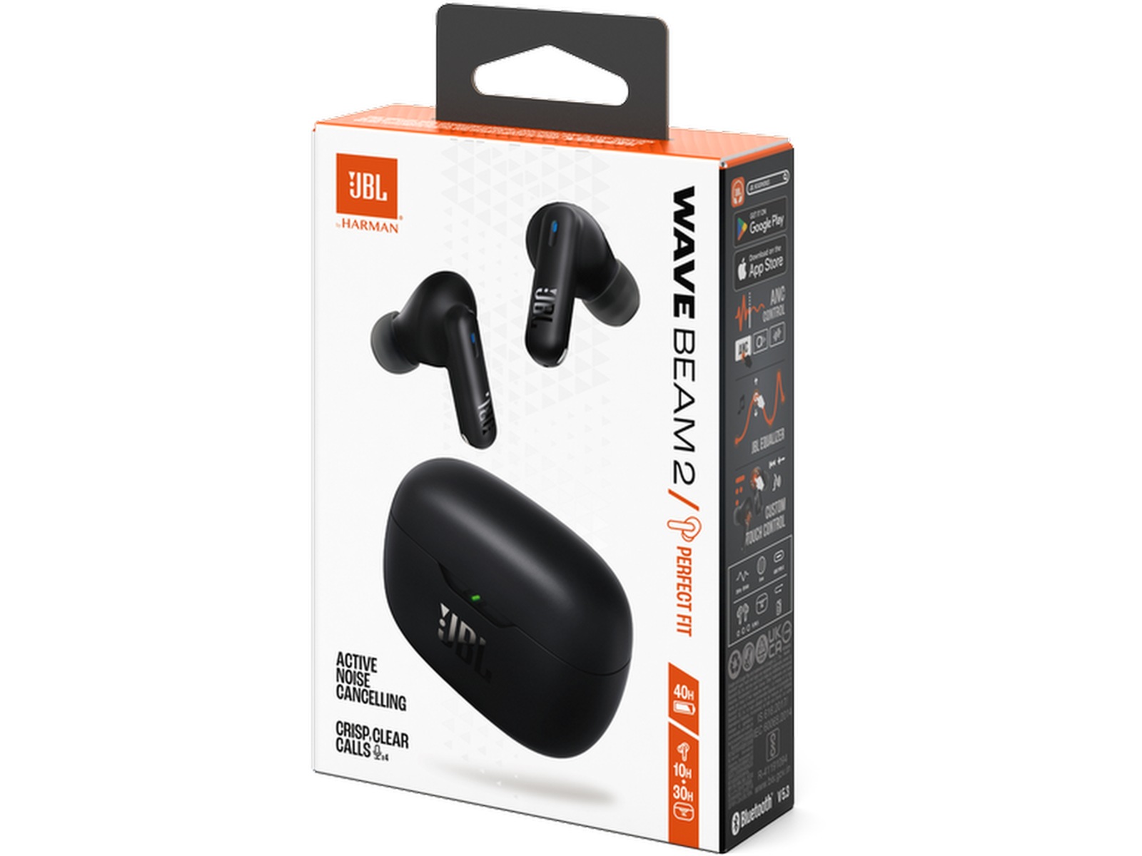 JBL Wave Beam 2 trådløse øretelefoner (sort) In-ear høretelefoner