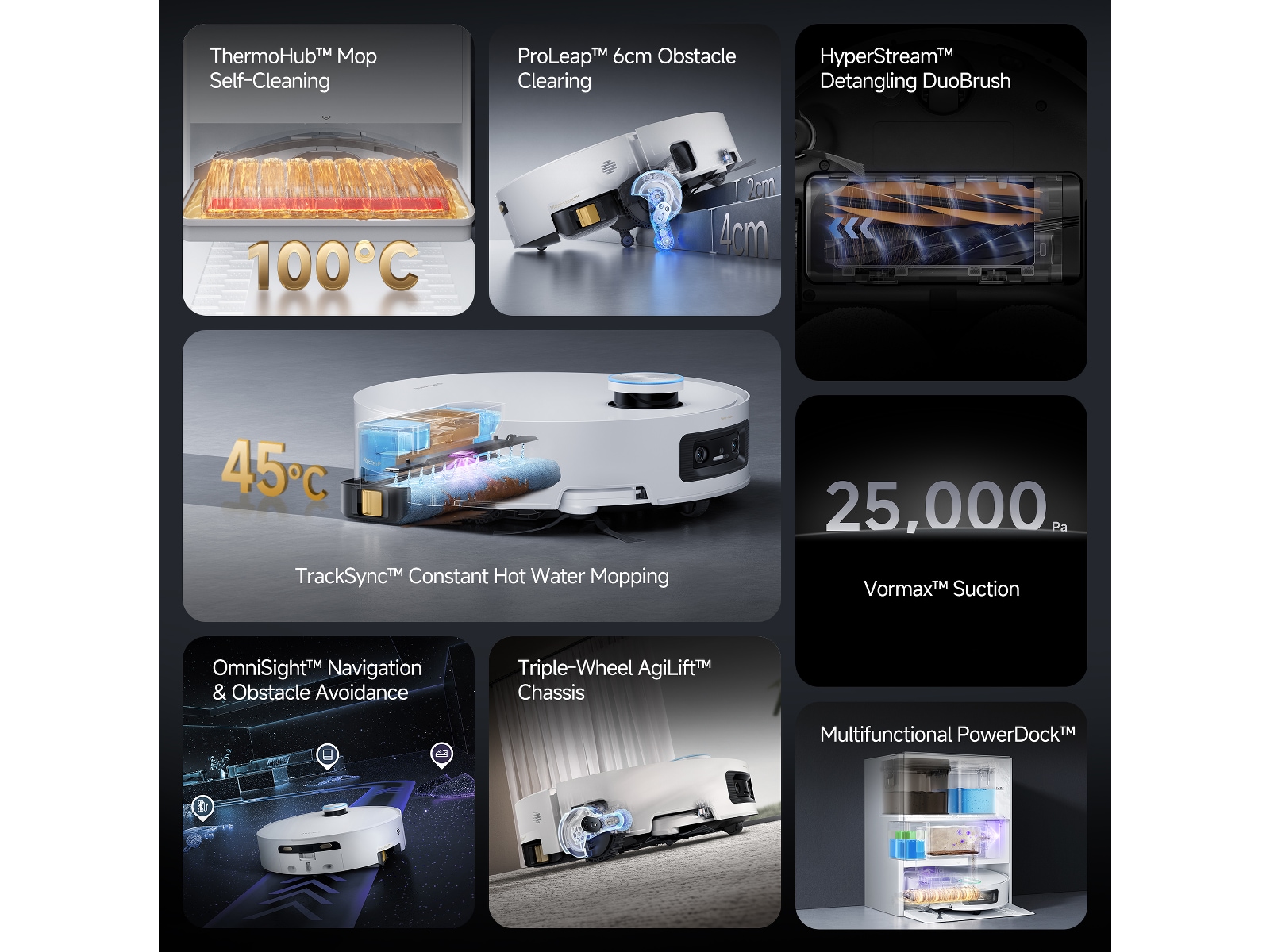 Dreame Aqua10 Ultra Track Complete Robotstøvsuger (hvid) Robotstøvsugere