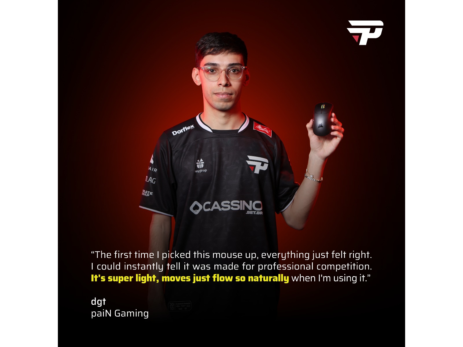 Corsair Sabre v2 Pro Ultralight Trådløs Gaming Mus (hvidt) Gamingmus