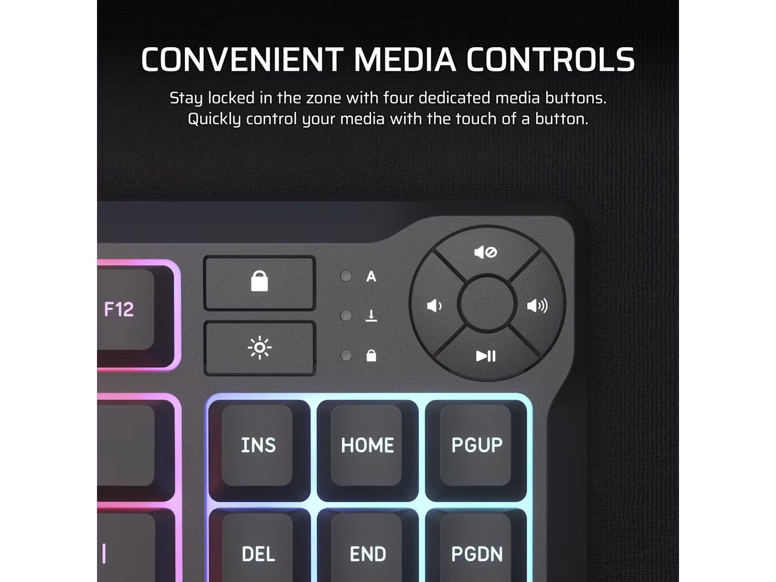 Corsair K55 CORE TKL RGB Gamingtastatur (sort) Gamingkeyboard