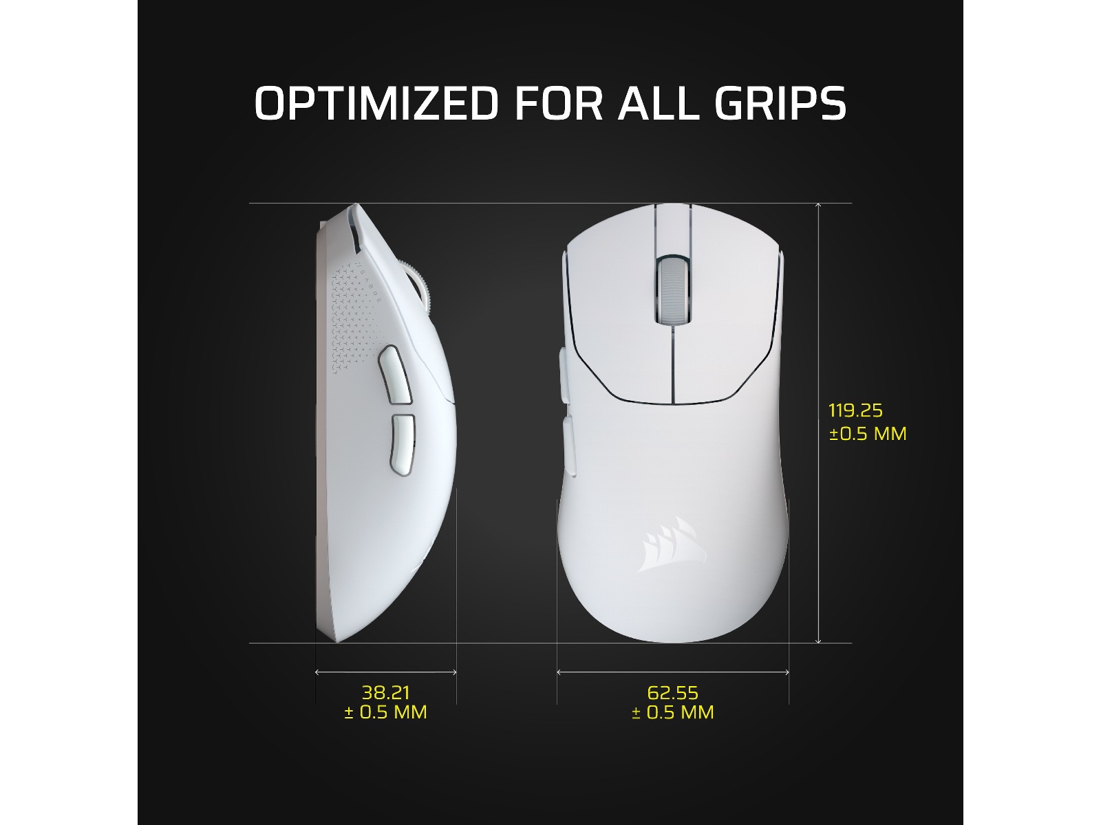 Corsair Sabre v2 Pro Ultralight Trådløs Gaming Mus (sort) Gamingmus