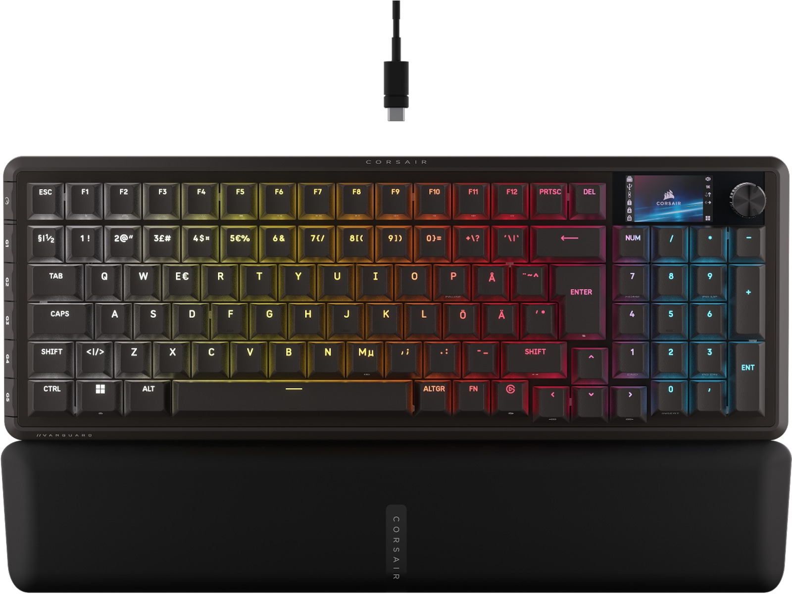 Corsair Vanguard PRO 96 RGB Gamingtastatur (sort) Gamingkeyboard
