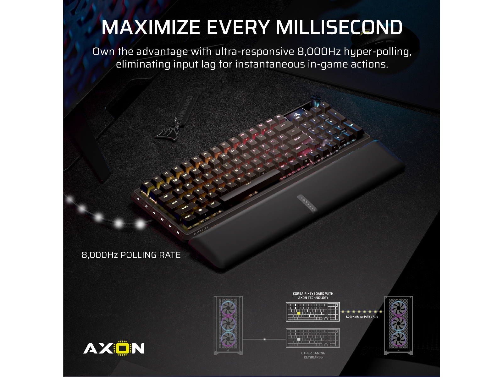 Corsair Vanguard PRO 96 RGB Gamingtastatur (sort) Gamingkeyboard