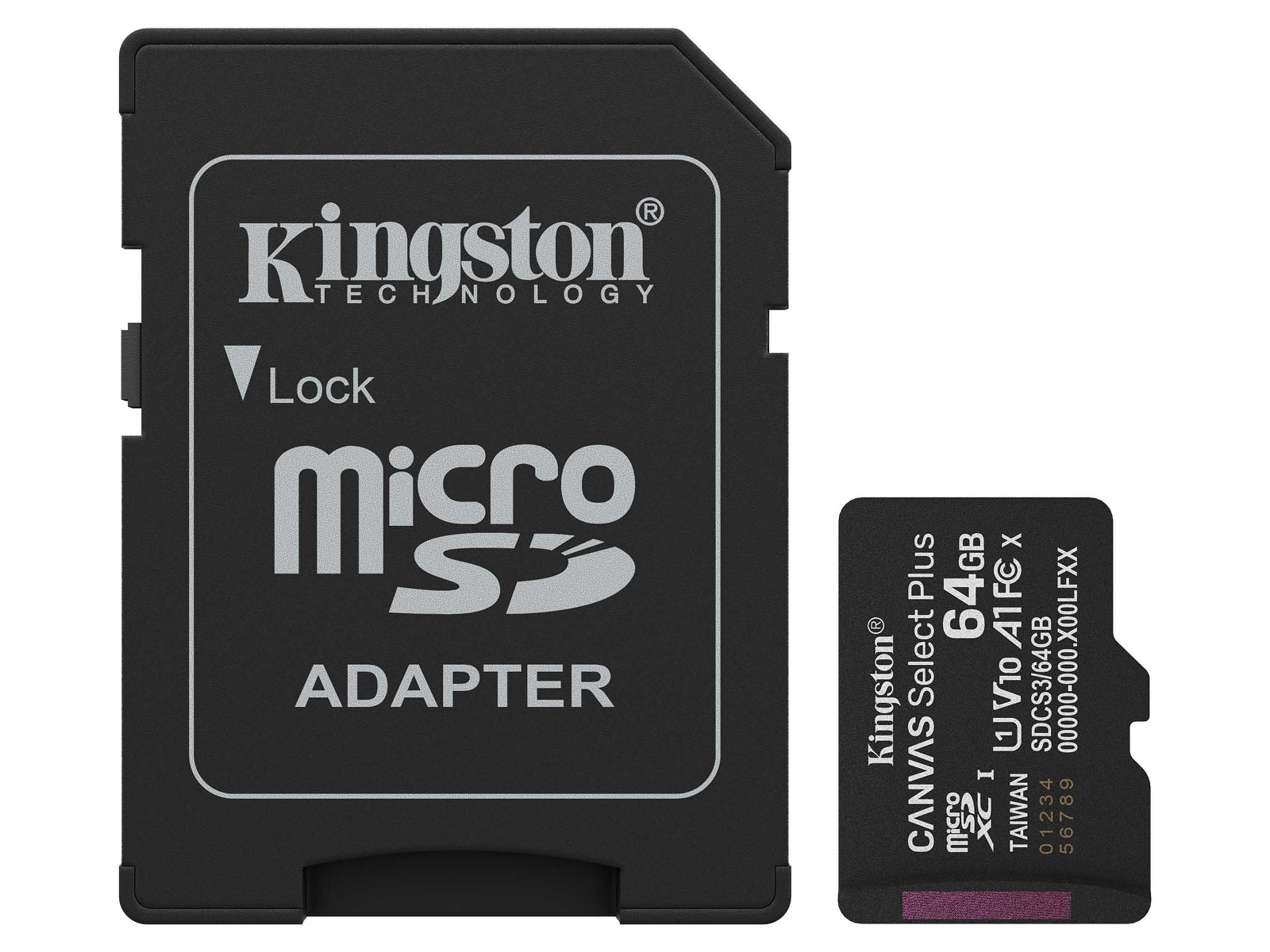 Kingston microSDXC Canvas Select Plus 64GB Flash-hukommelse
