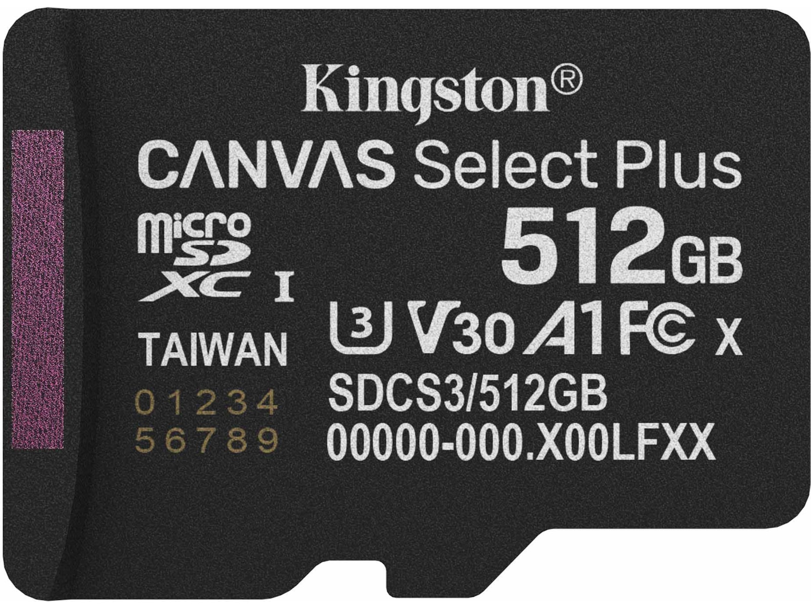 Kingston microSDXC Canvas Select Plus 512GB Flash-hukommelse