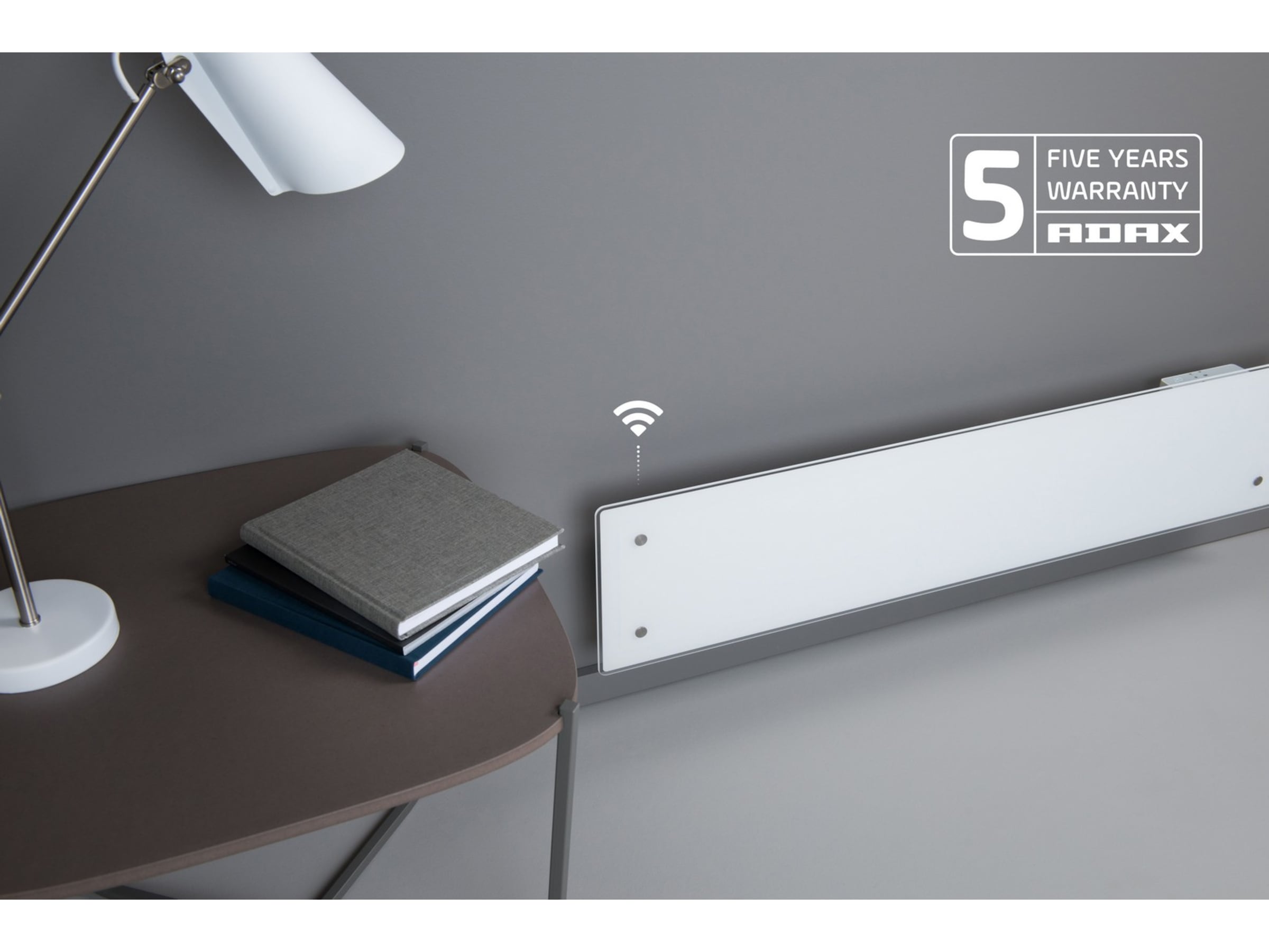 Adax Clea WiFi panelovn glas 600W (hvid) Varmepaneler