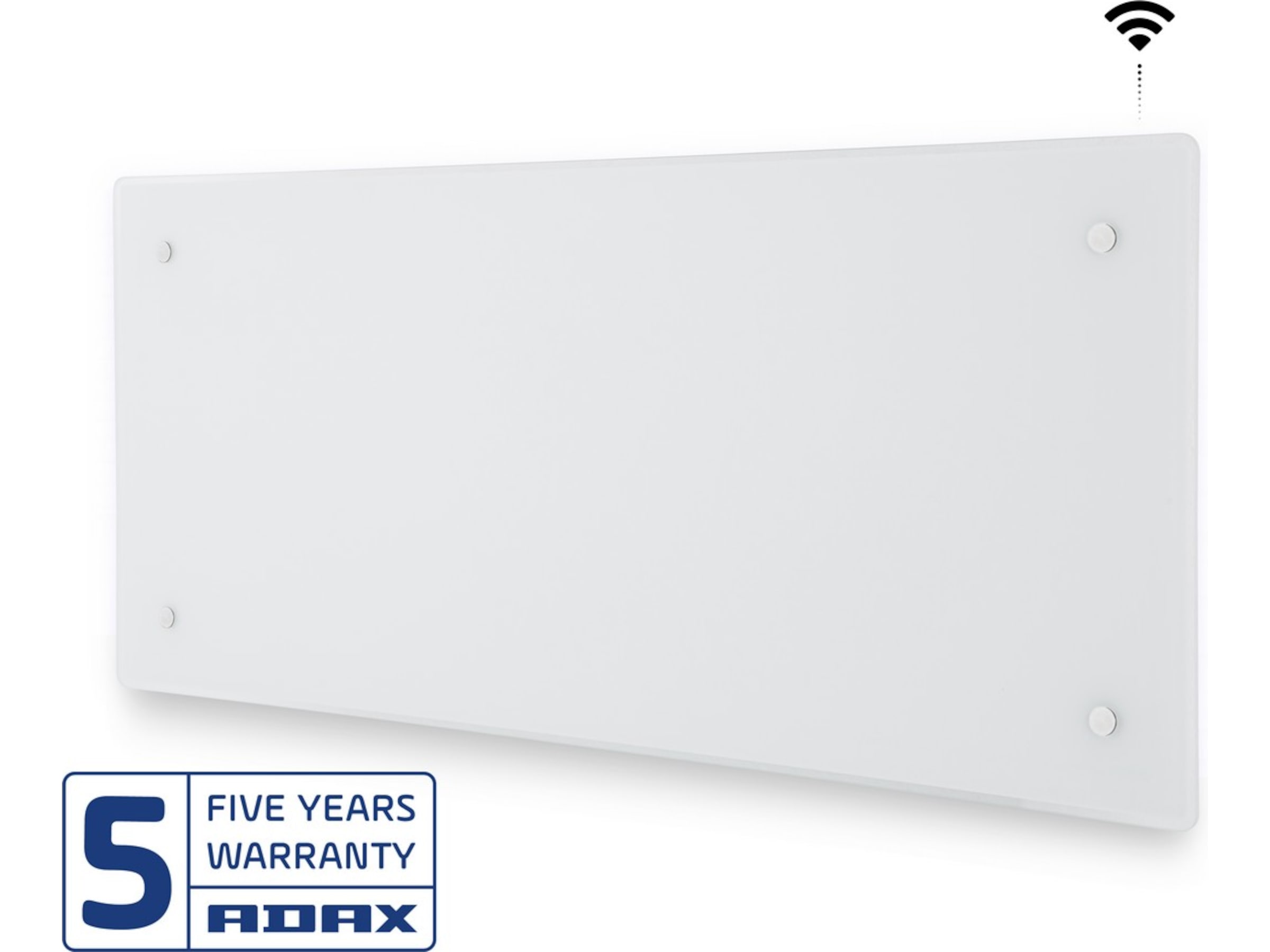 Adax Clea WiFi panelovn glas 600W (hvid) Varmepaneler