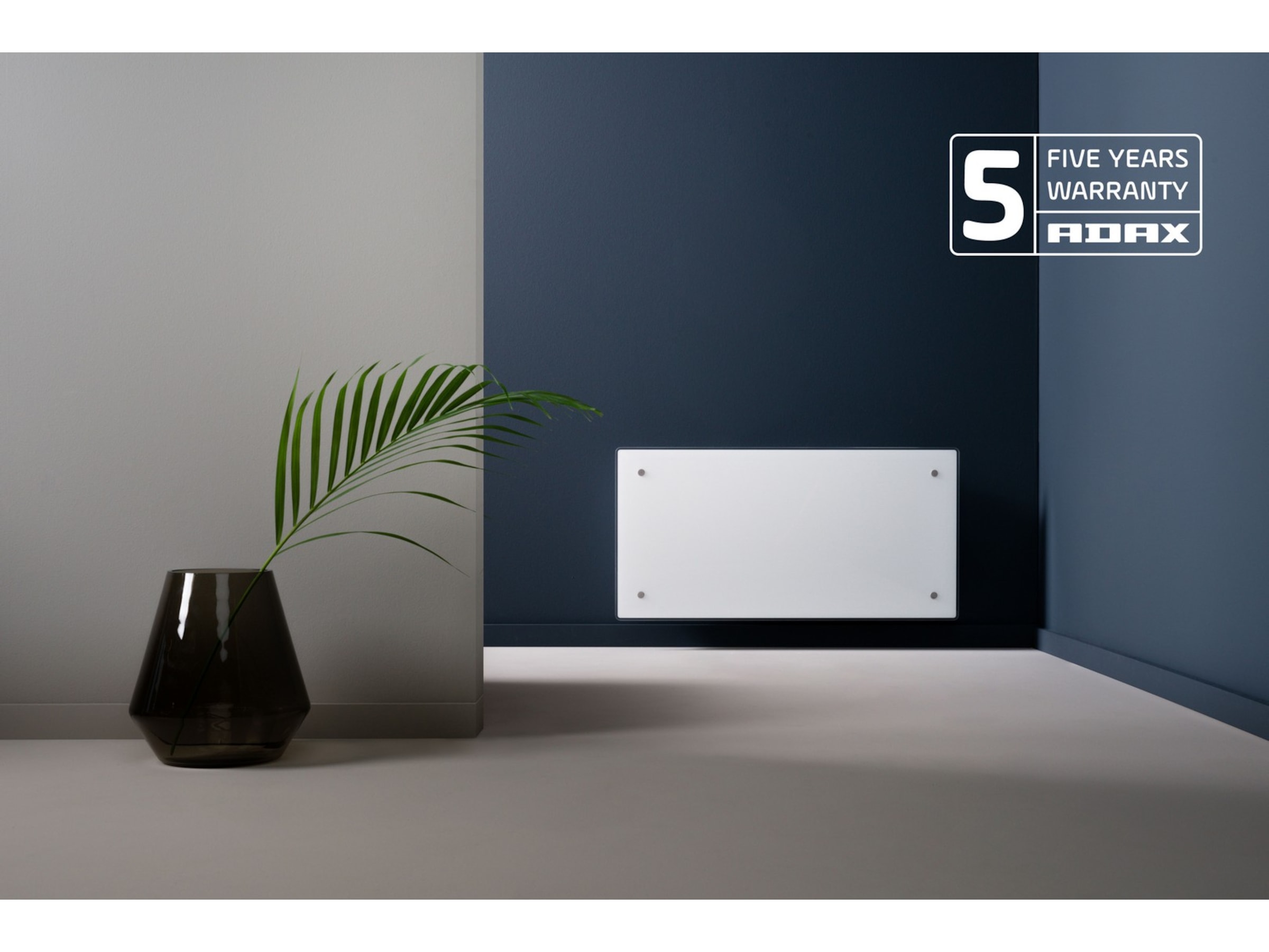 Adax Clea WiFi panelovn glas 600W (hvid) Varmepaneler