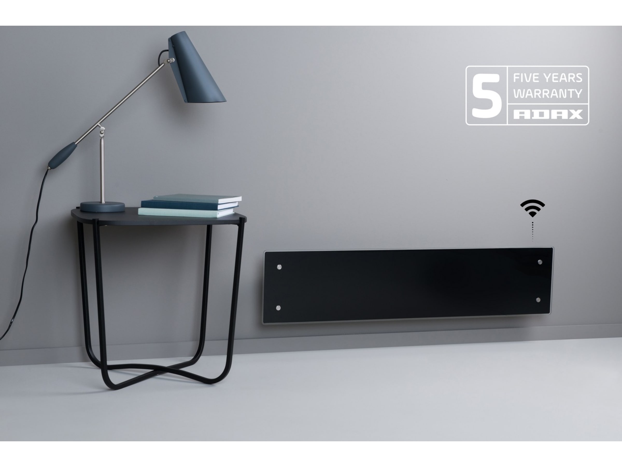 Adax Clea WiFi  panelovn glas 1000W (sort) Varmepaneler