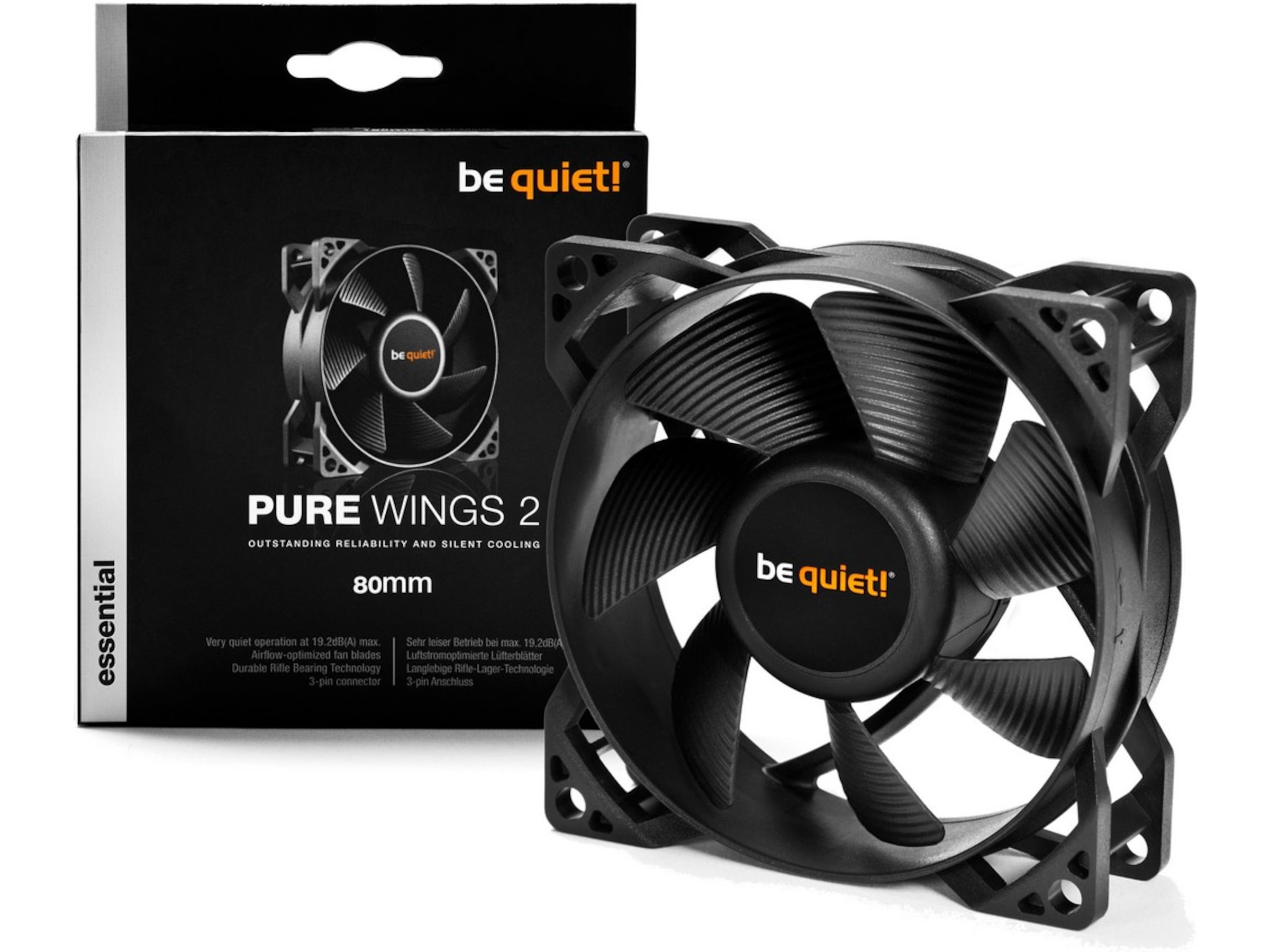 be quiet! Pure Wings 2 80mm Ventilator Blæsere