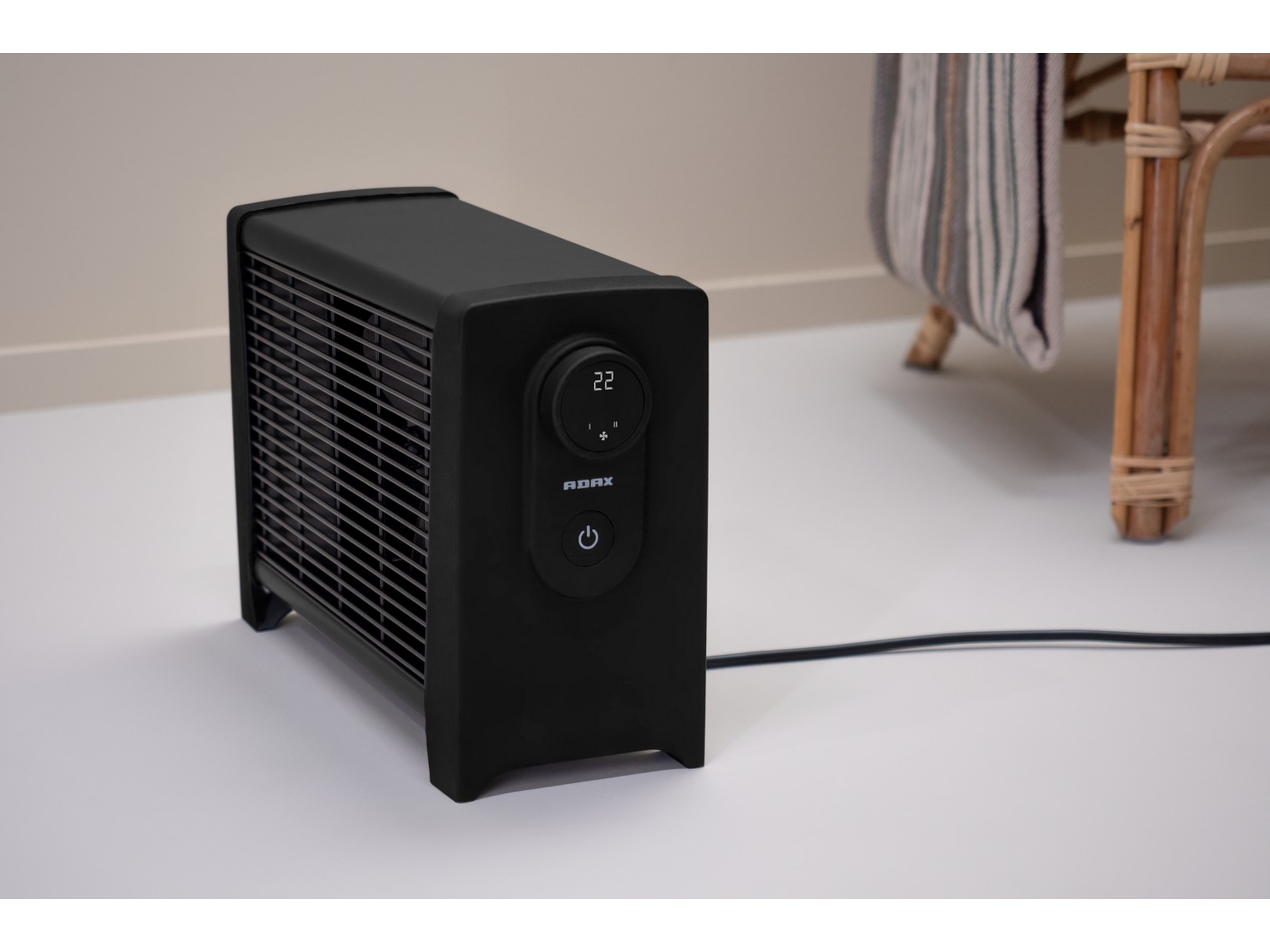 Adax Ena VV1120DTFB varmluftsovn 2000W (sort) Ventilatorer og varmluftovne