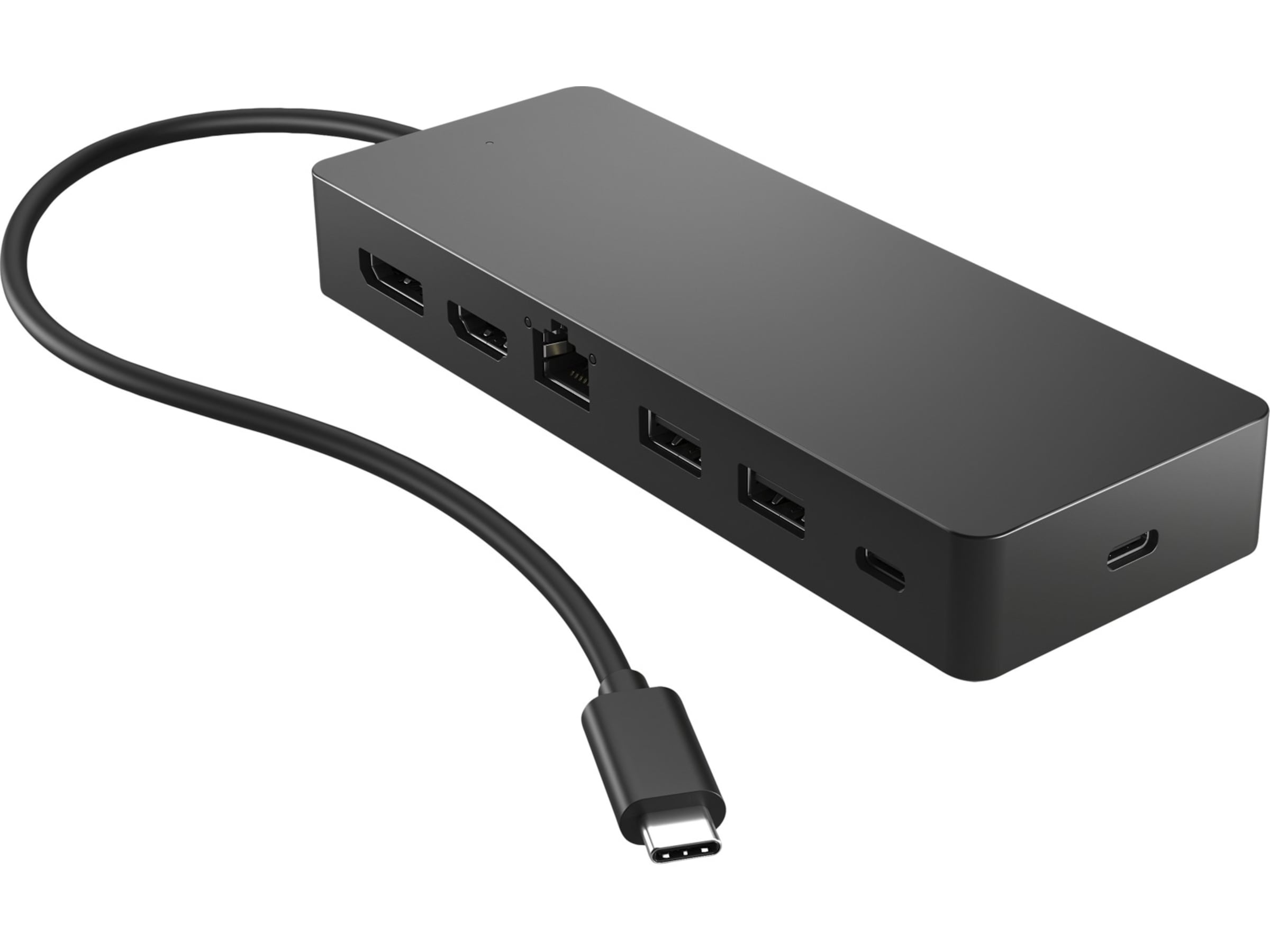 HP Universal USB-C Multiport Hub (sort) Dockingstation og USB-hub