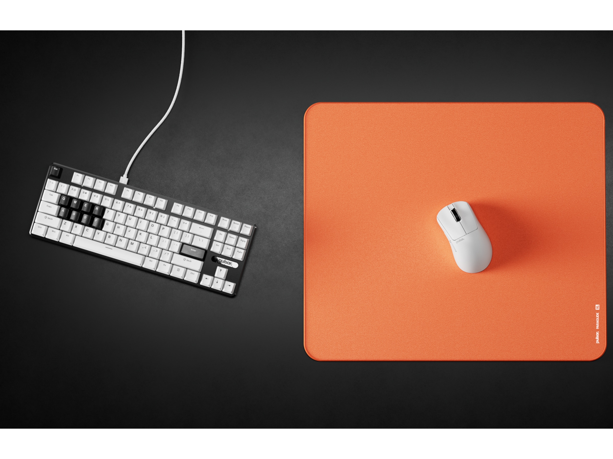 Pulsar ParaGlide Musemåtte XL (orange) Gamingmusemåtte