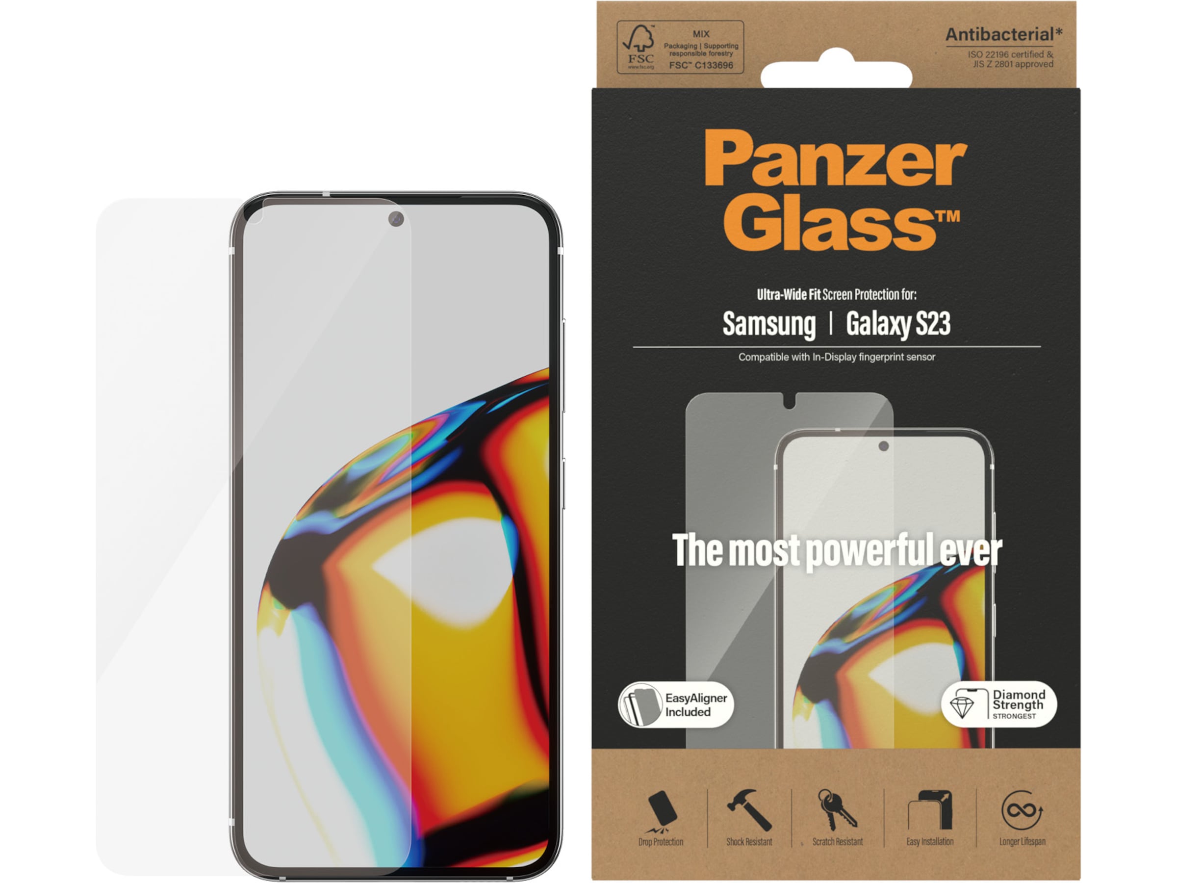 Panzerglass Galaxy S23 Skærmbeskytter Skærmbeskyttelse mobiltelefon