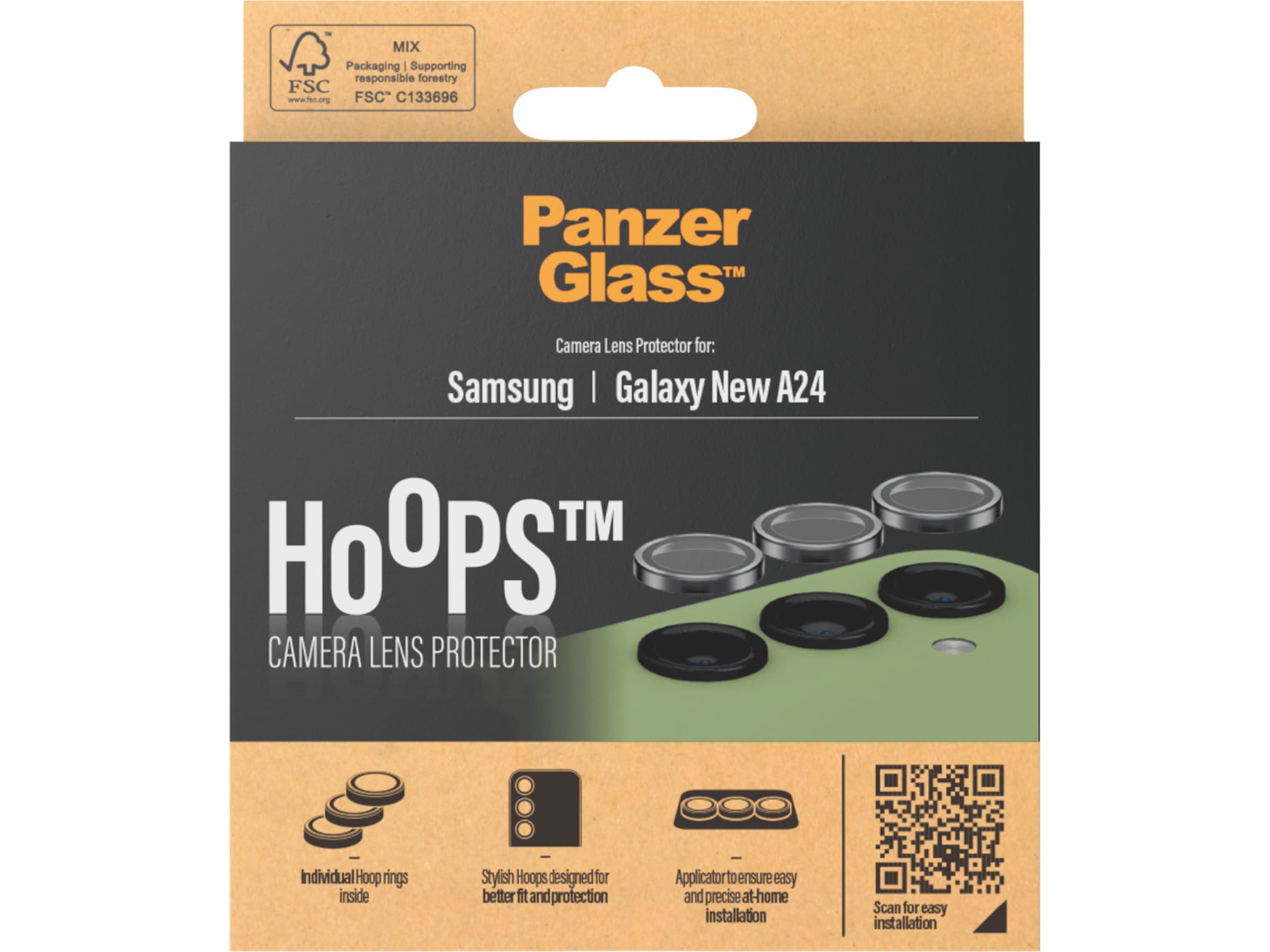 PanzerGlass Galaxy A25 Hoops Linsebeskytter Skærmbeskyttelse mobiltelefon