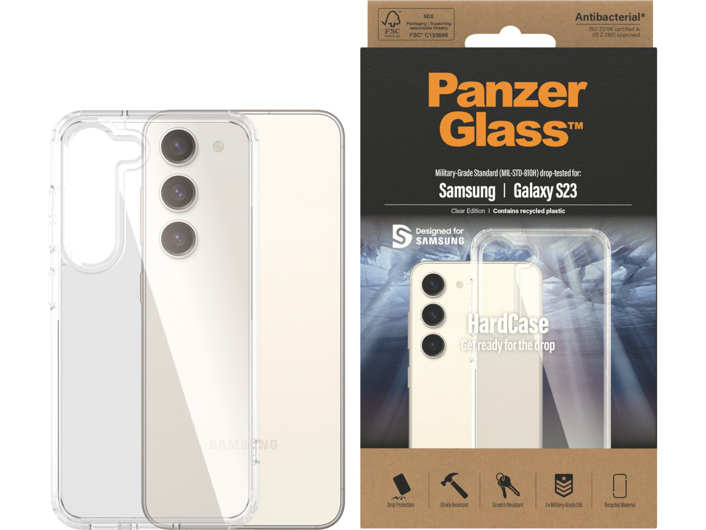 PanzerGlass Galaxy S23 Hardcase cover (gennemsigtig) Mobilcover