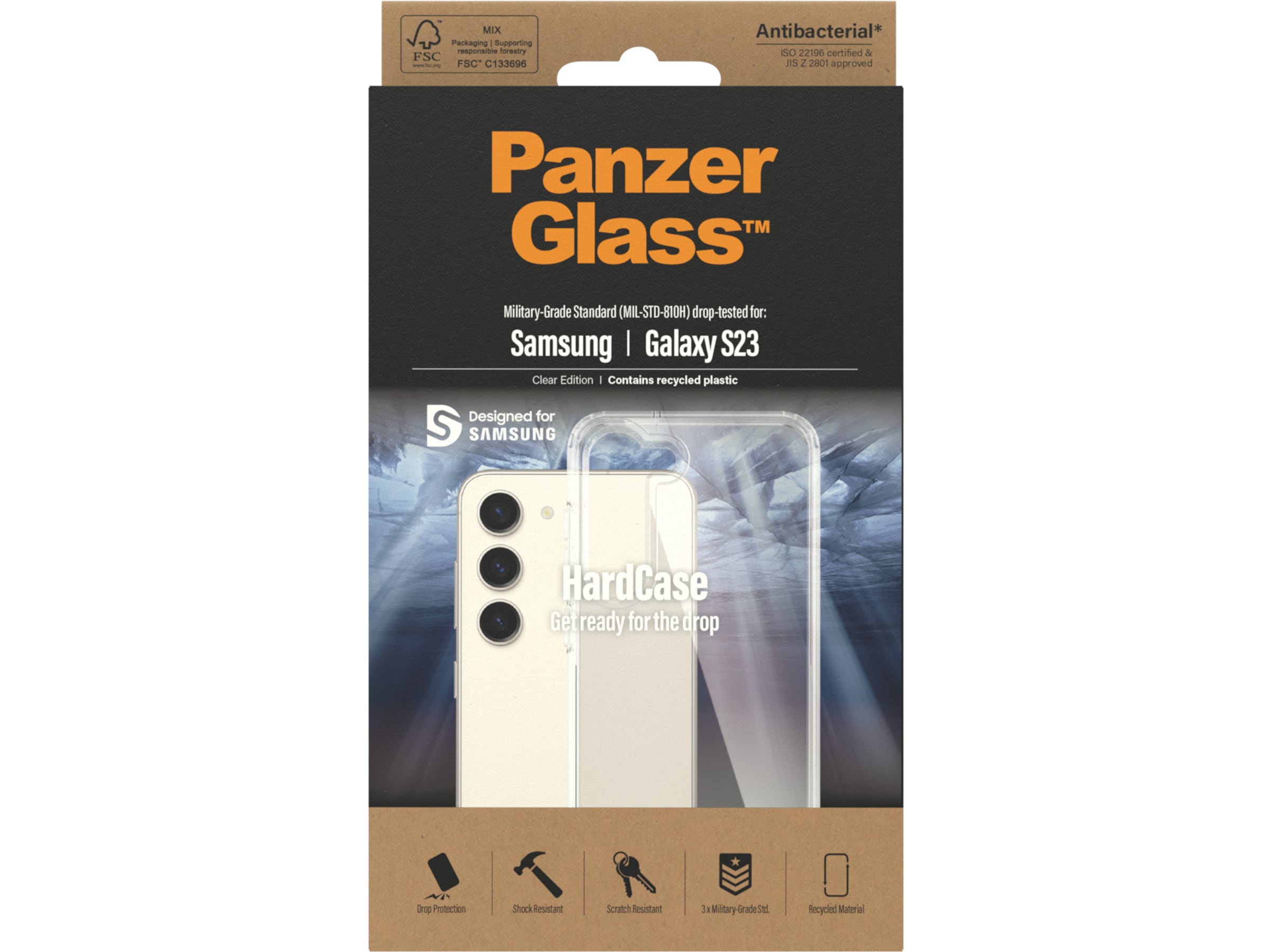 PanzerGlass Galaxy S23 Hardcase cover (gennemsigtig) Mobilcover