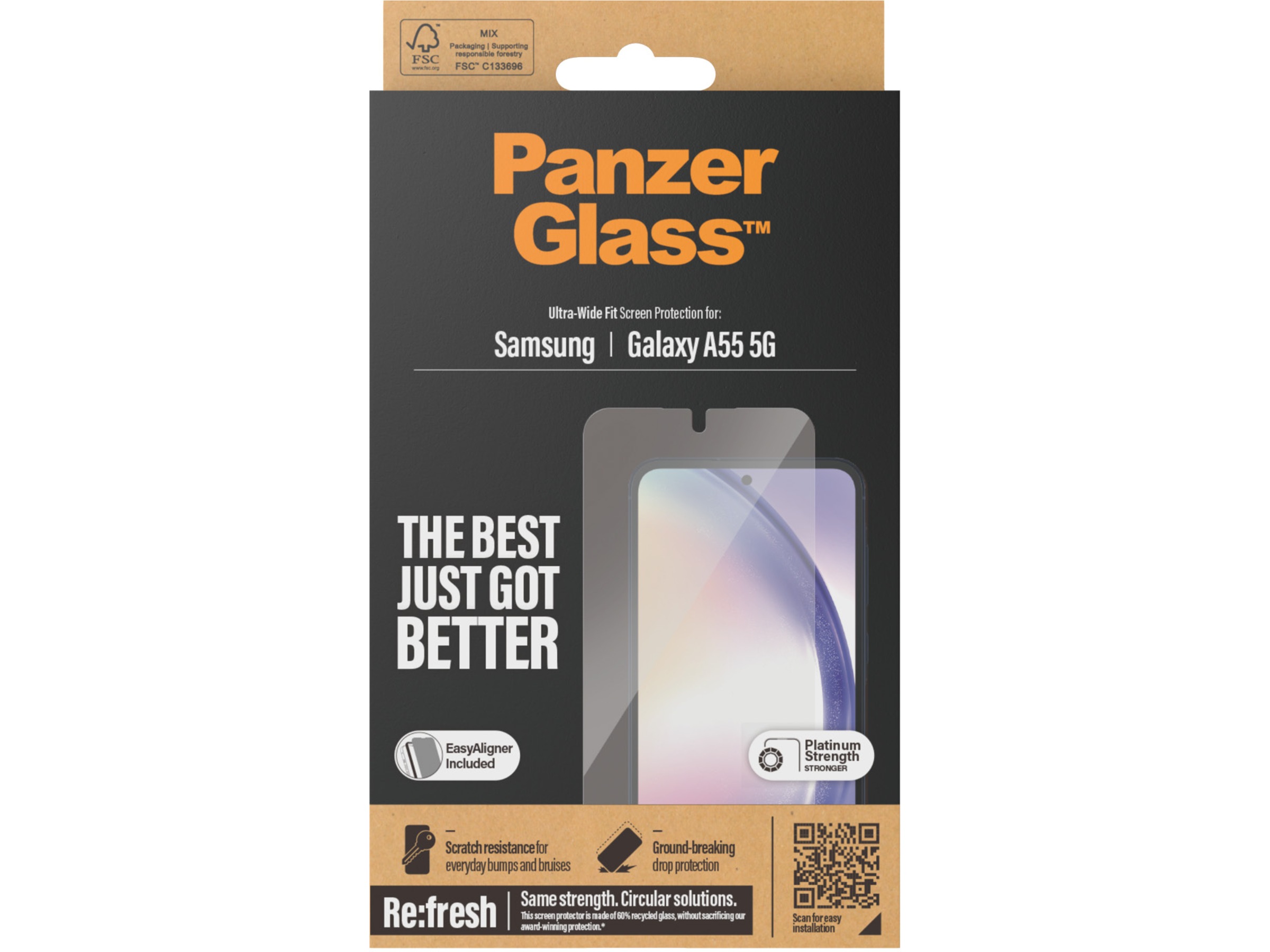 PanzerGlass Samsung Galaxy A55 5G/A35 5G Skærmbeskytter Skærmbeskyttelse mobiltelefon
