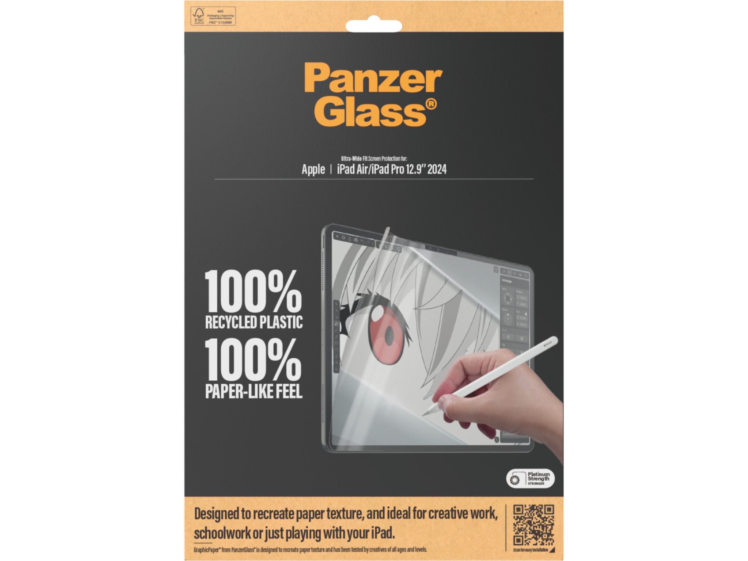 PanzerGlass iPad Pro 13" GraphicPaper Skærmbeskytter Skærmbeskyttelse tablet