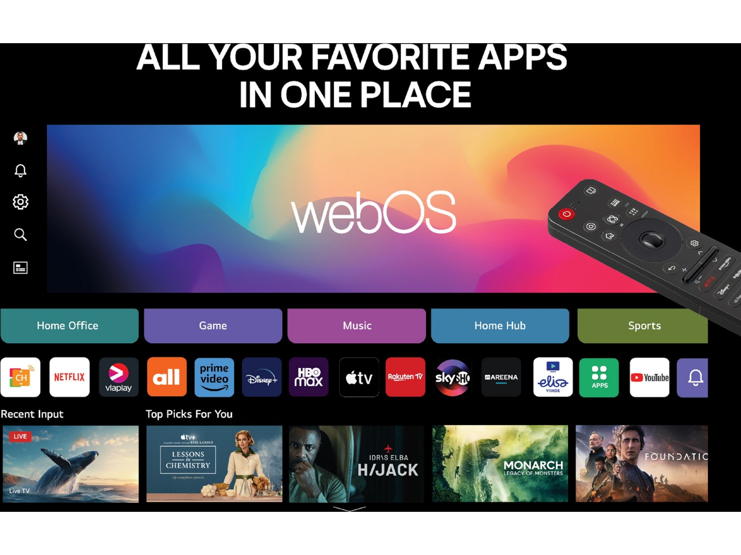 LG 75'' UA75 AI 4k Smart TV (2025) 70 - 79 tommer TV