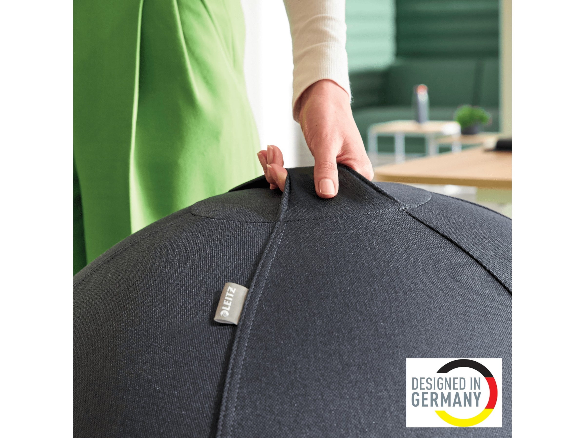 Leitz Ergo Active Anti-Roll Balance Ball (mørkegrå) Kontorstole