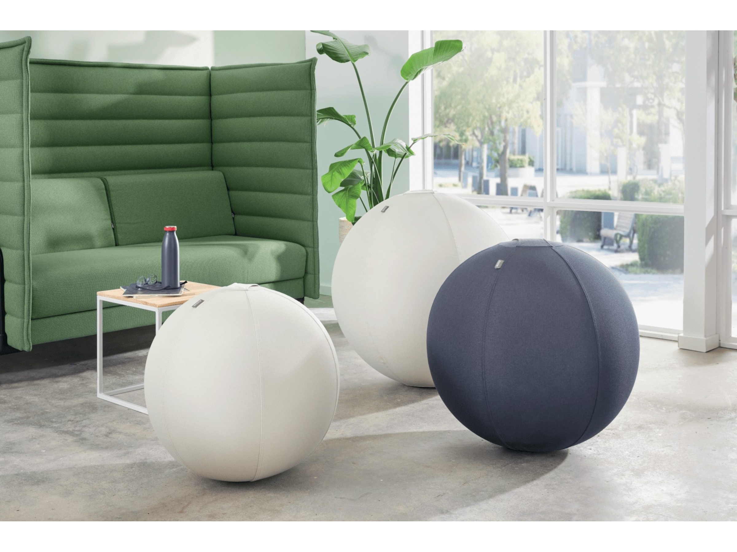 Leitz Ergo Active Anti-Roll Balance Ball (mørkegrå) Kontorstole