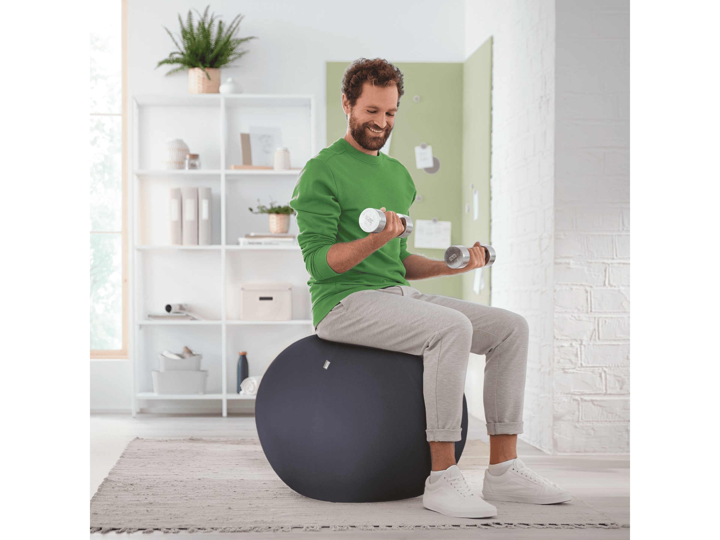 Leitz Ergo Active Anti-Roll Balance Ball (mørkegrå) Kontorstole