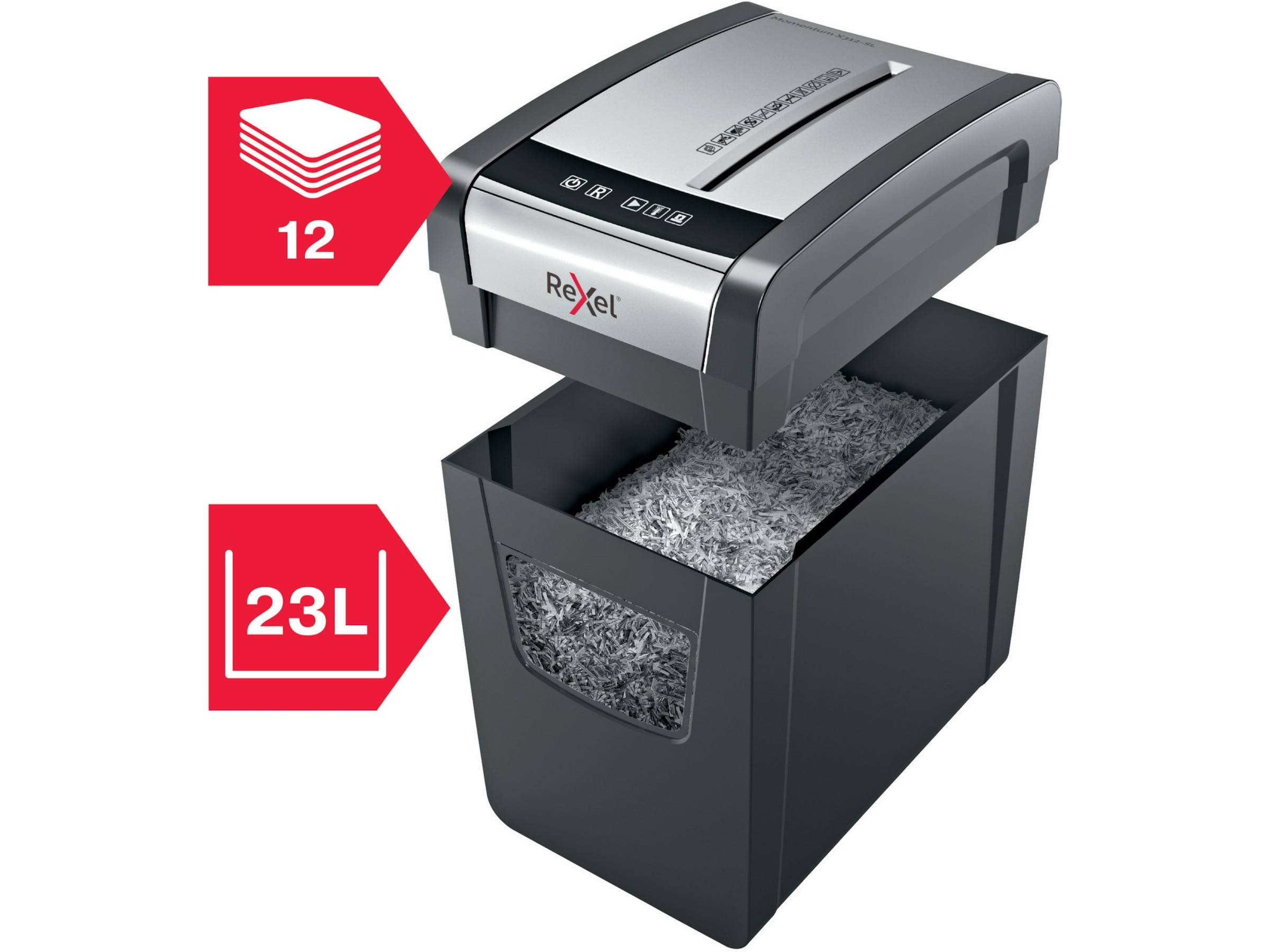 Rexel makulator Momentum X312-SL P3 Makuleringsmaskiner