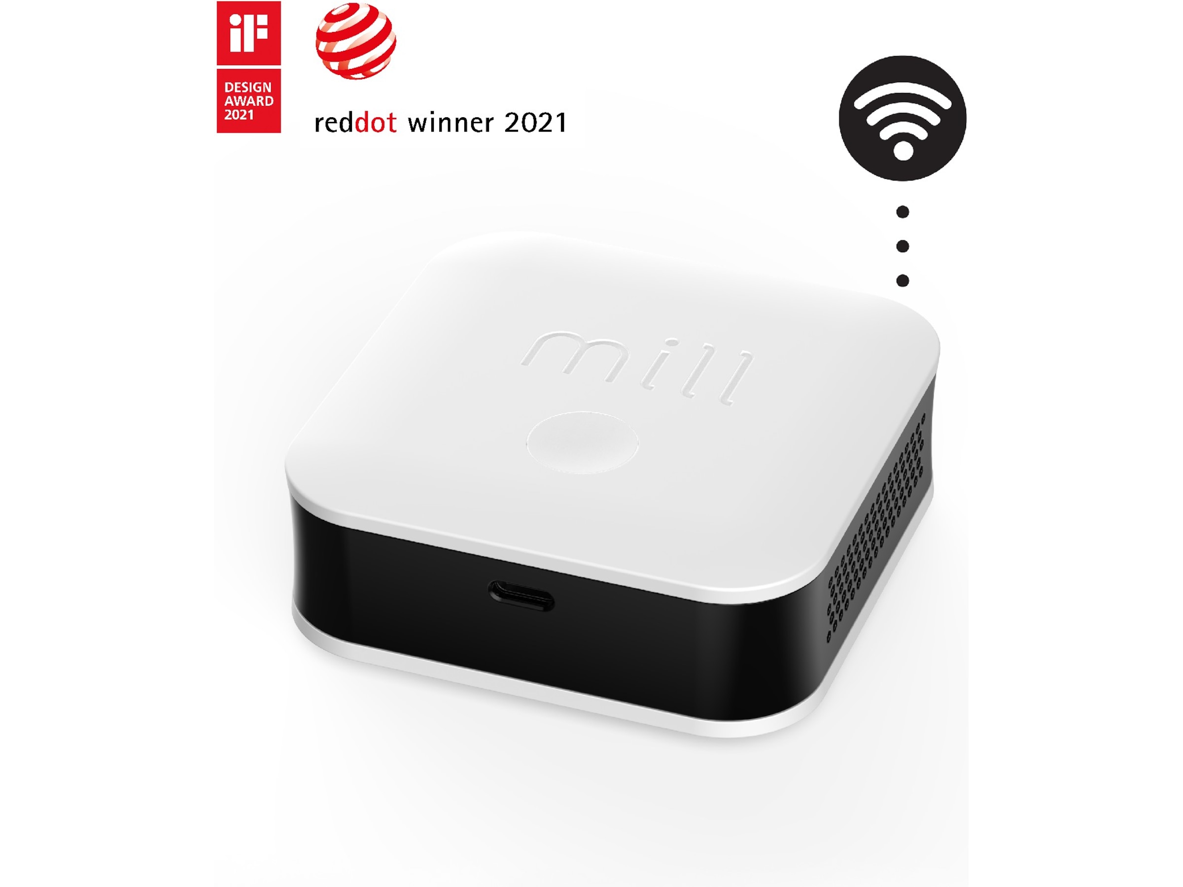 Mill Sense indeklima sensor (hvid) Luftkvalitetsmålere