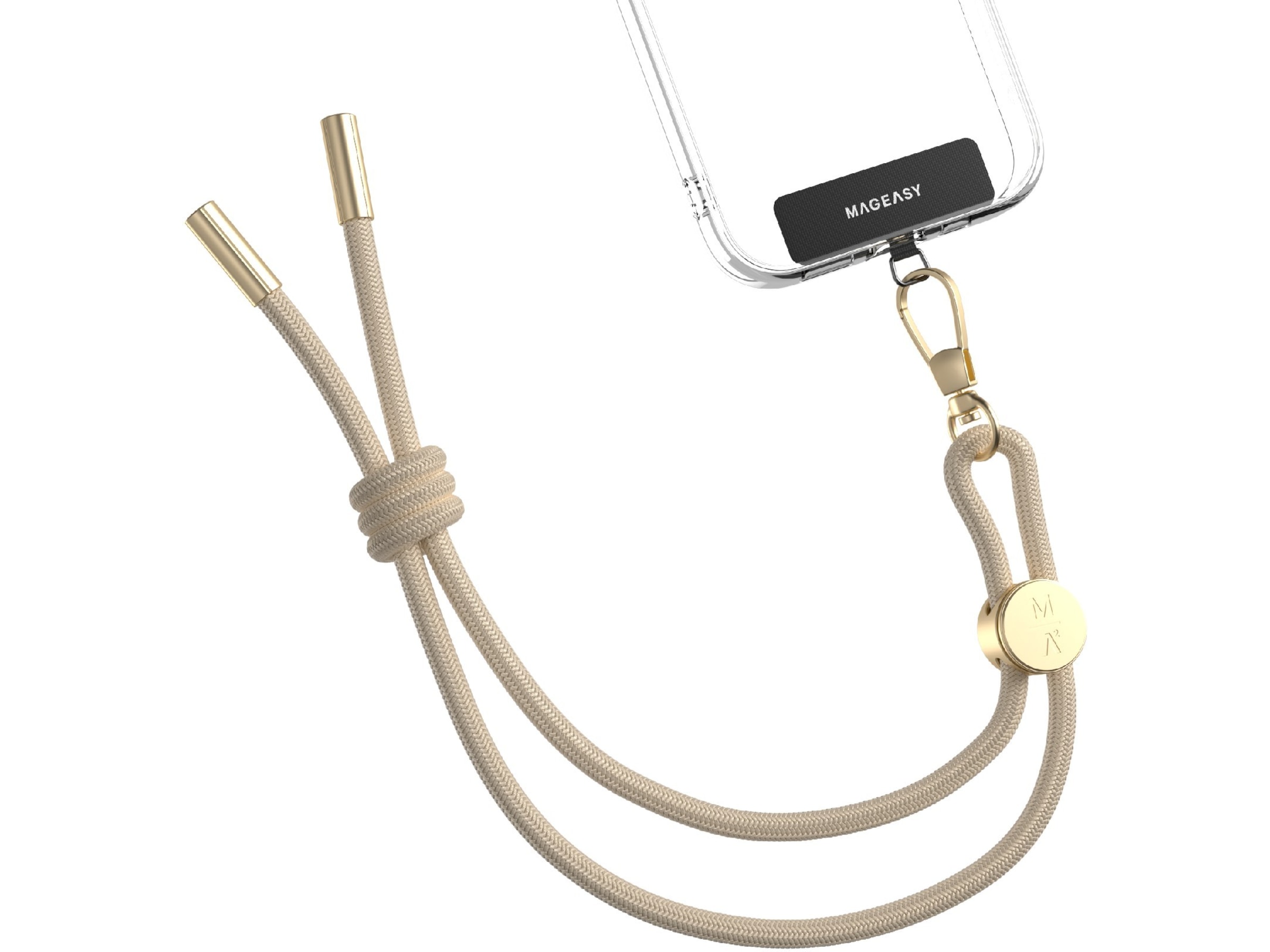 Mageasy Håndledsrem med stropkort (beige) Andet tilbehør til mobiltelefoner