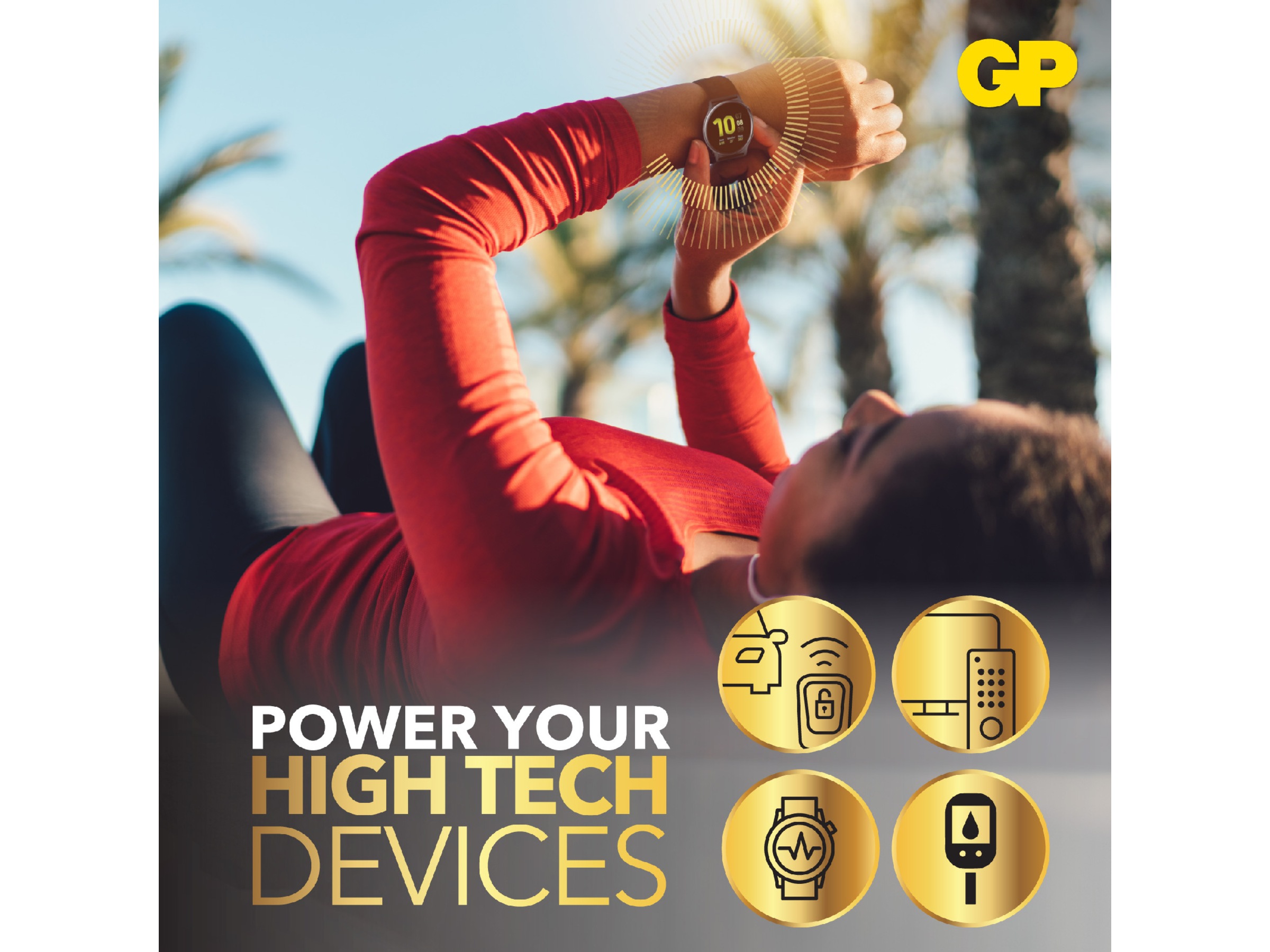 GP Lithium CR2025 batteri, 4-pk Generelle batterier