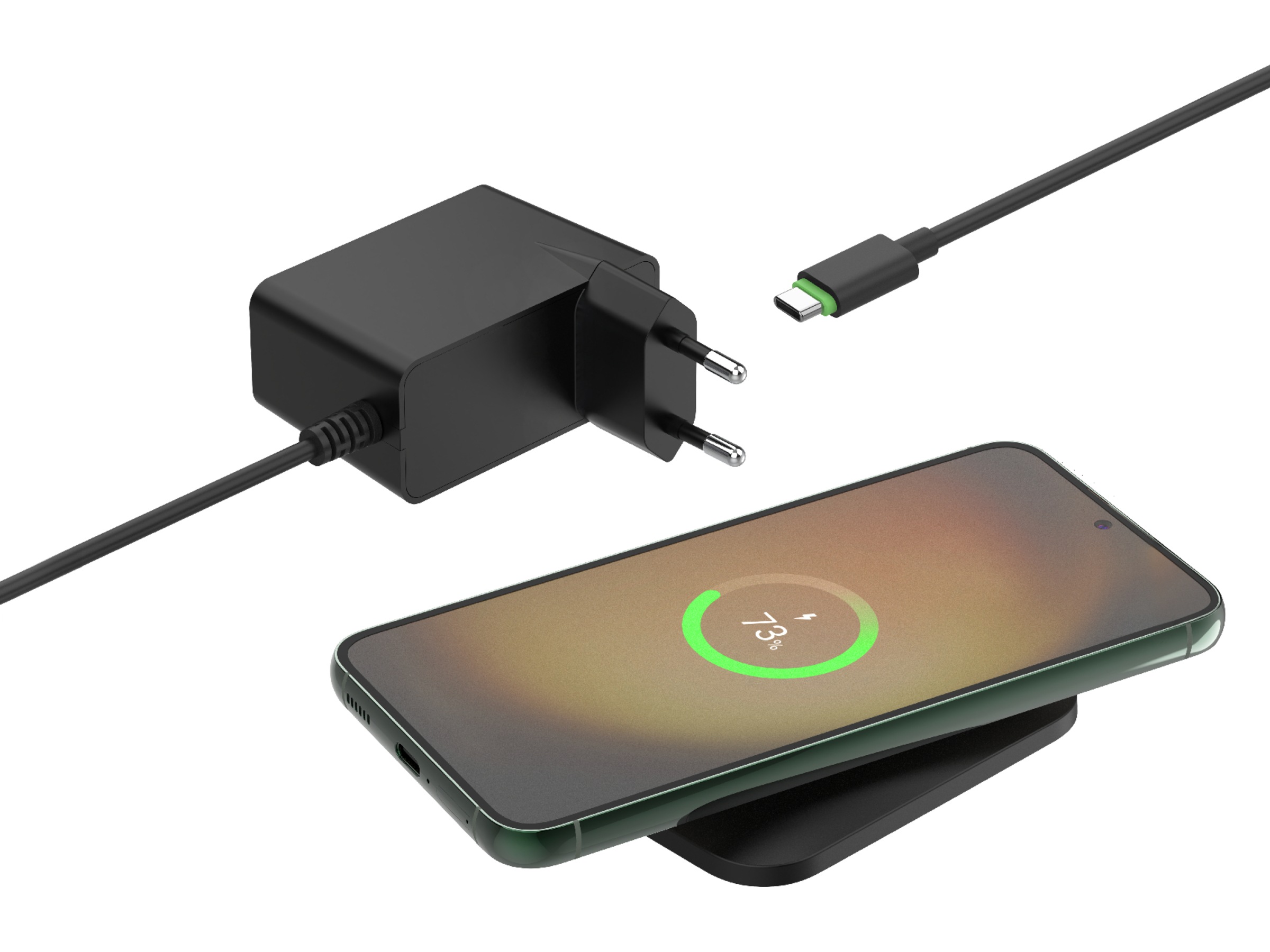 Belkin BoostCharge Pro 15W trådløs oplader (sort) Trådløs oplader