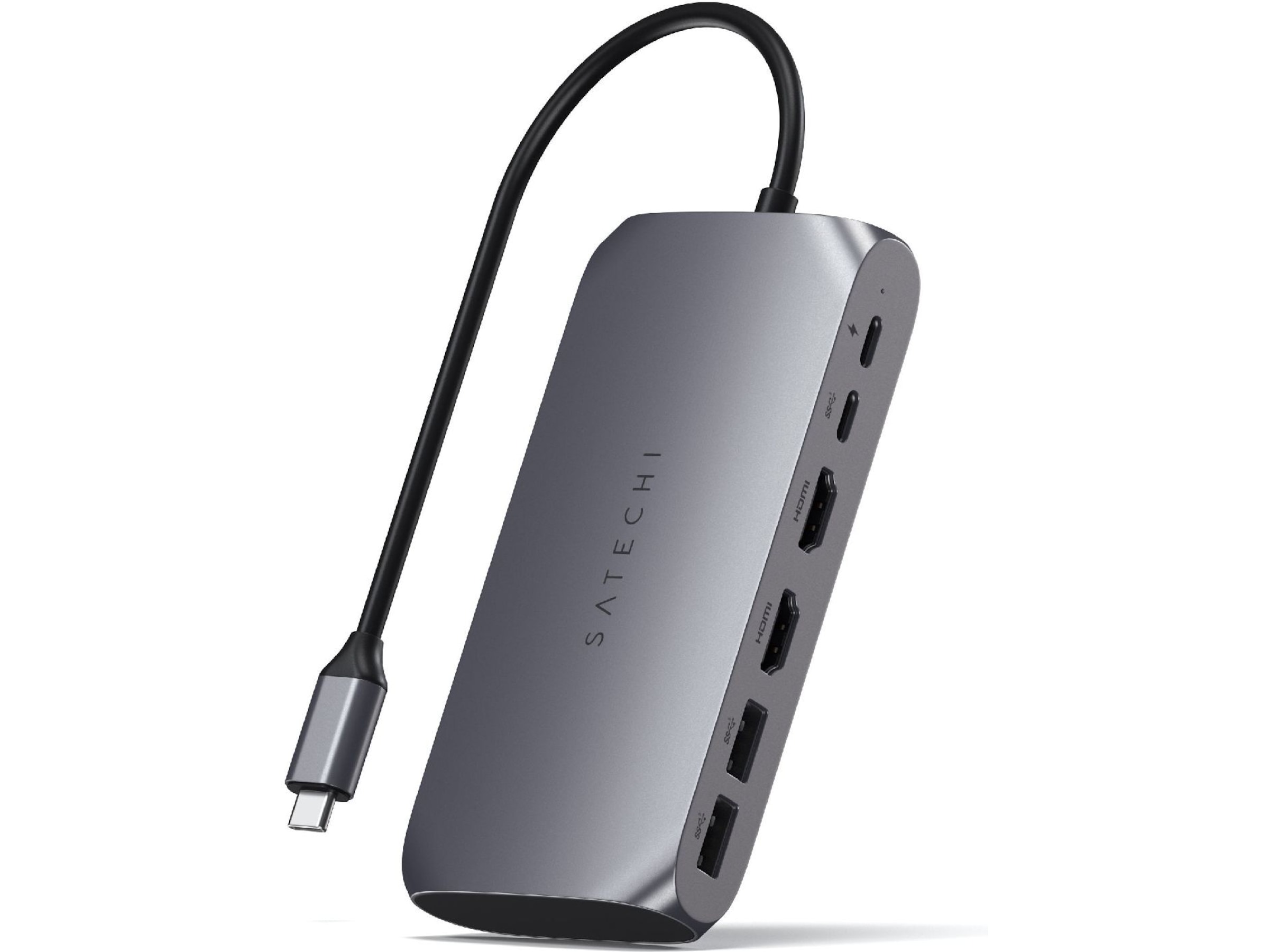 Satechi USB-C M1 Multimedia Adapter (grå) Dockingstation og USB-hub