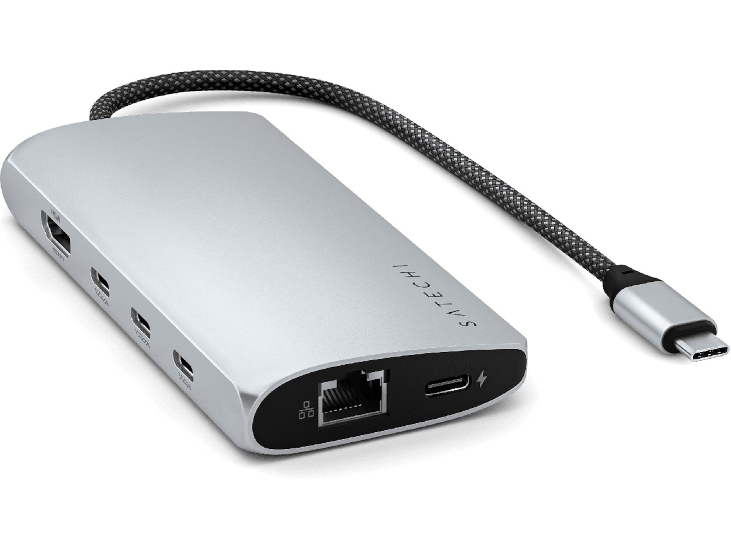 Satechi Multiport 8K Docking V3 (sølv) Dockingstation og USB-hub